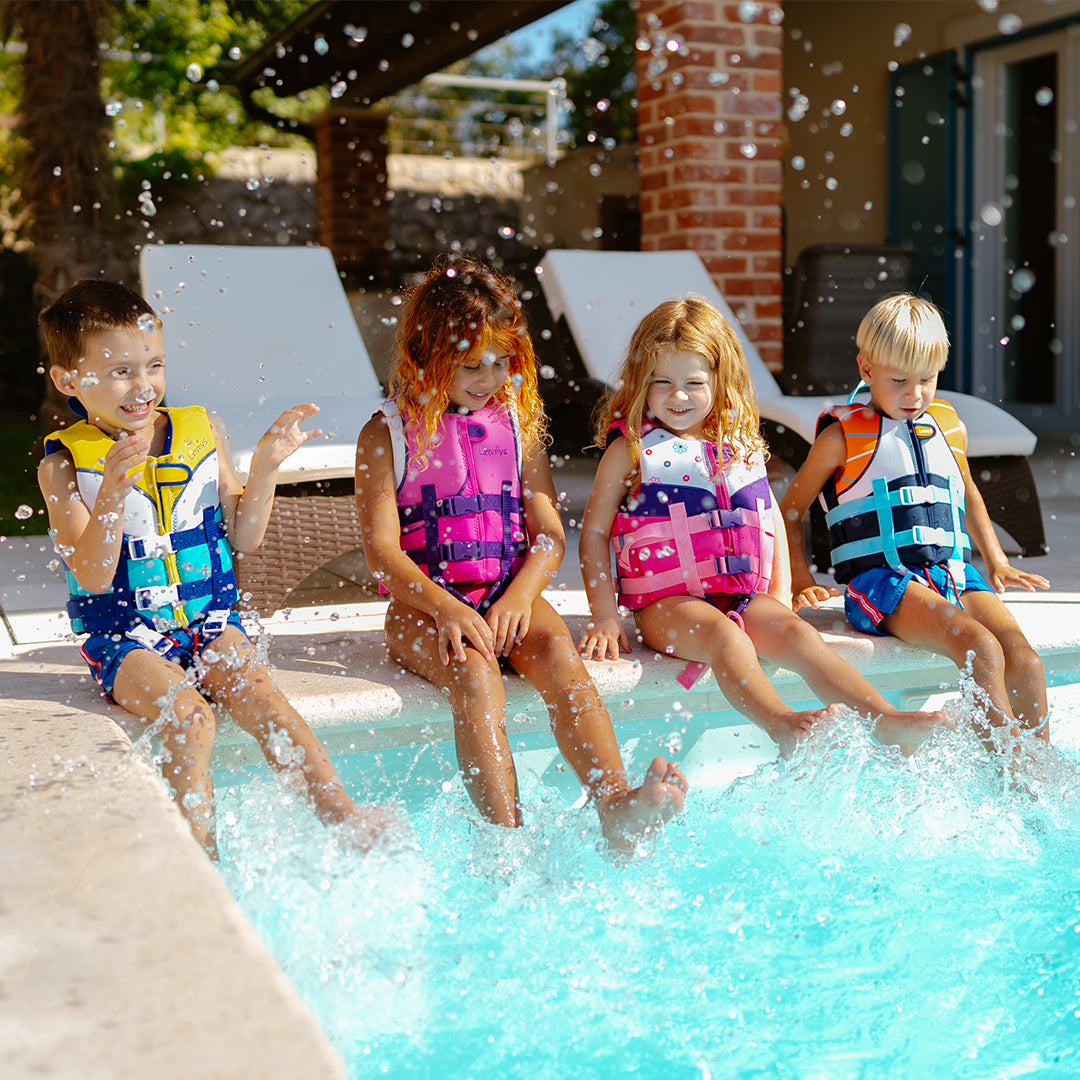 Premium Neopren-Schwimmweste – Beeren-Pink