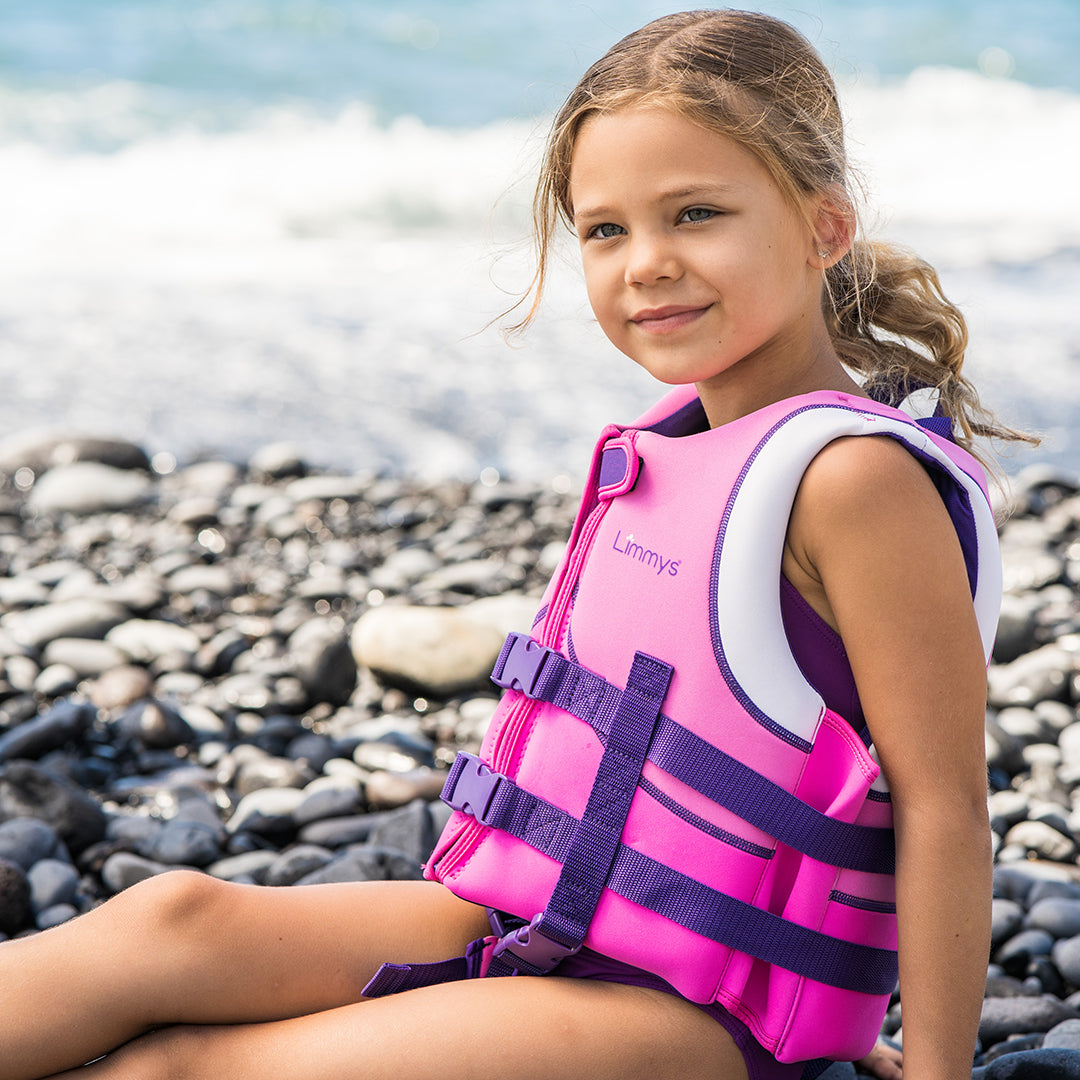 Premium Neopren-Schwimmweste – Beeren-Pink