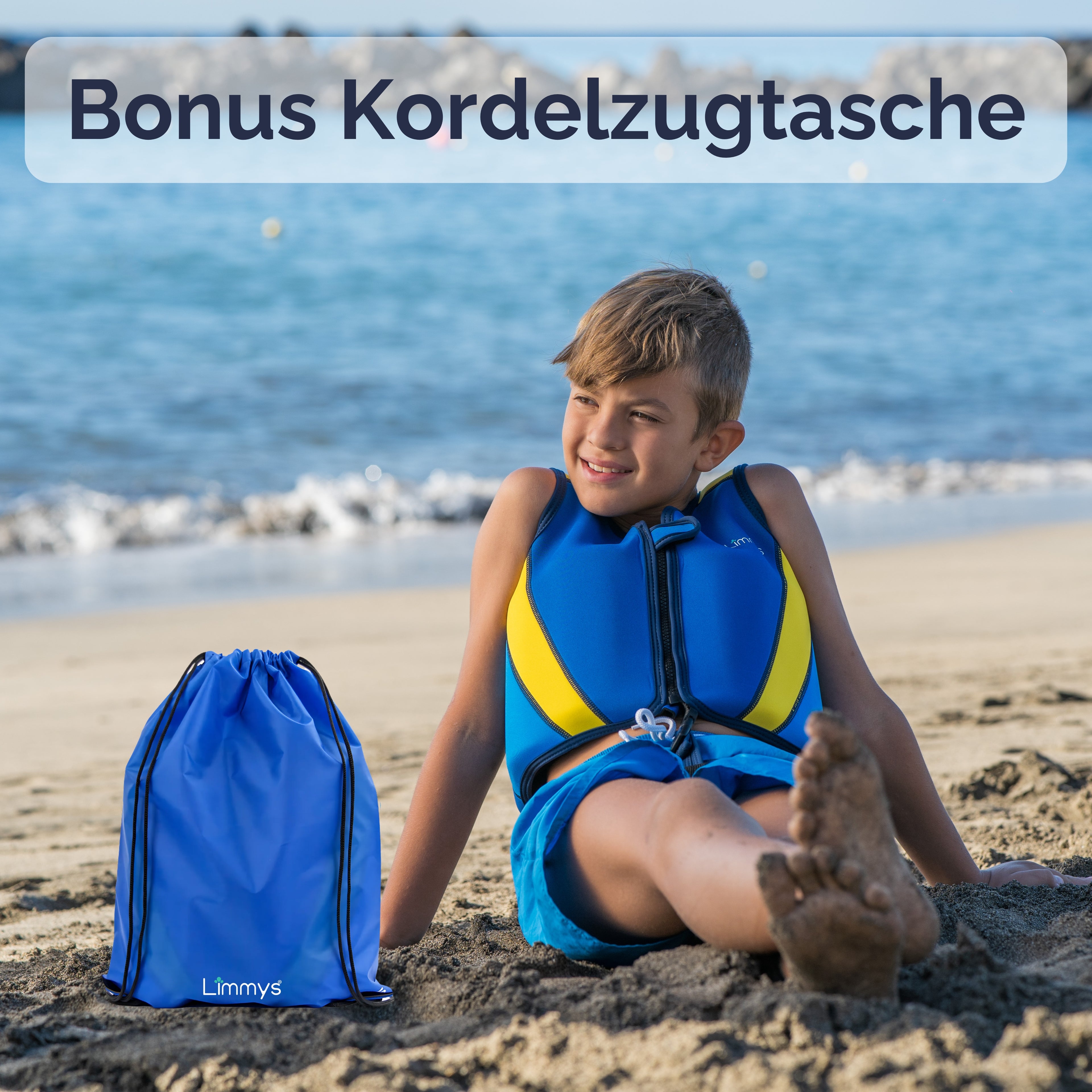 Premium Neopren-Schwimmweste – Royalblau