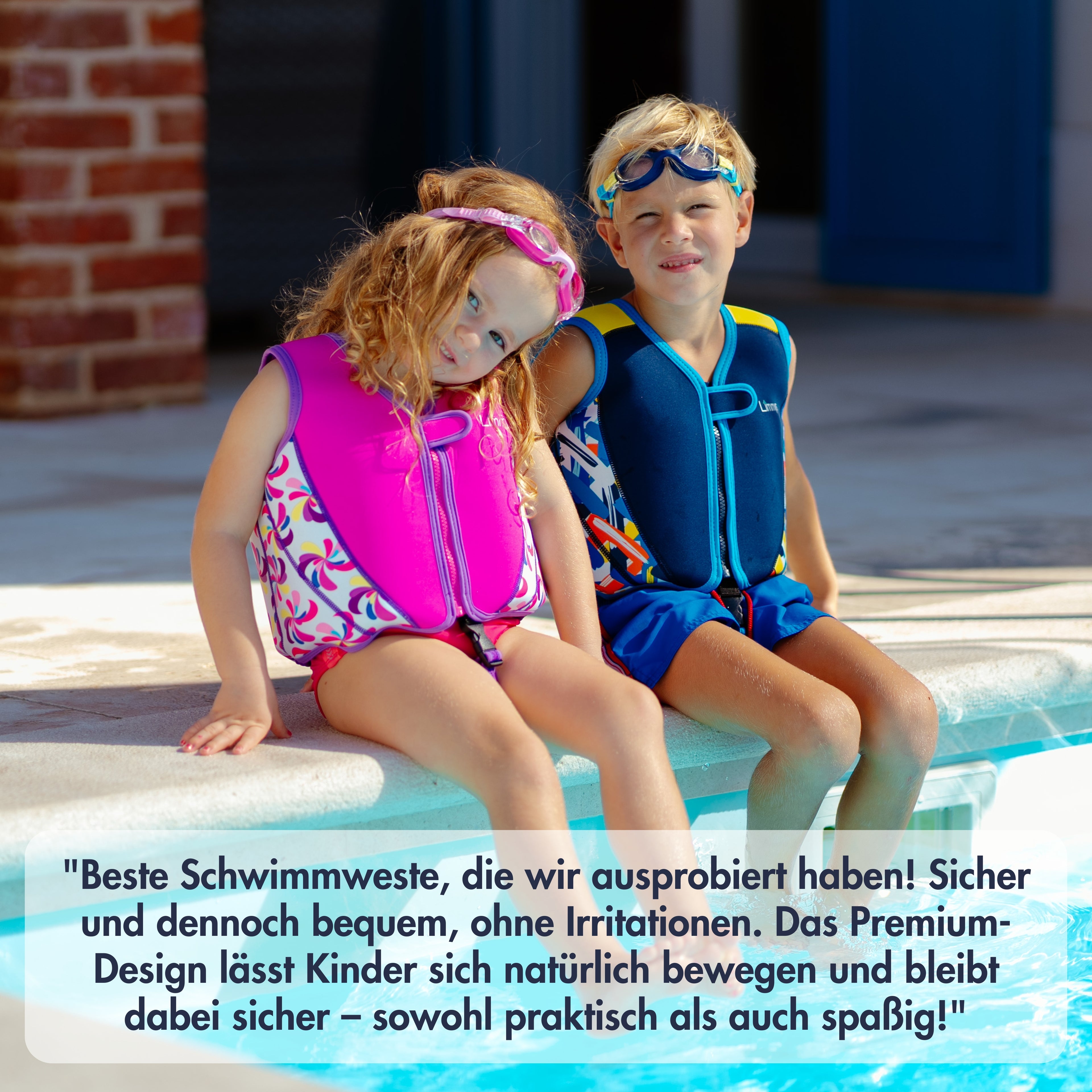 Premium Neopren-Schwimmweste – Marineblau