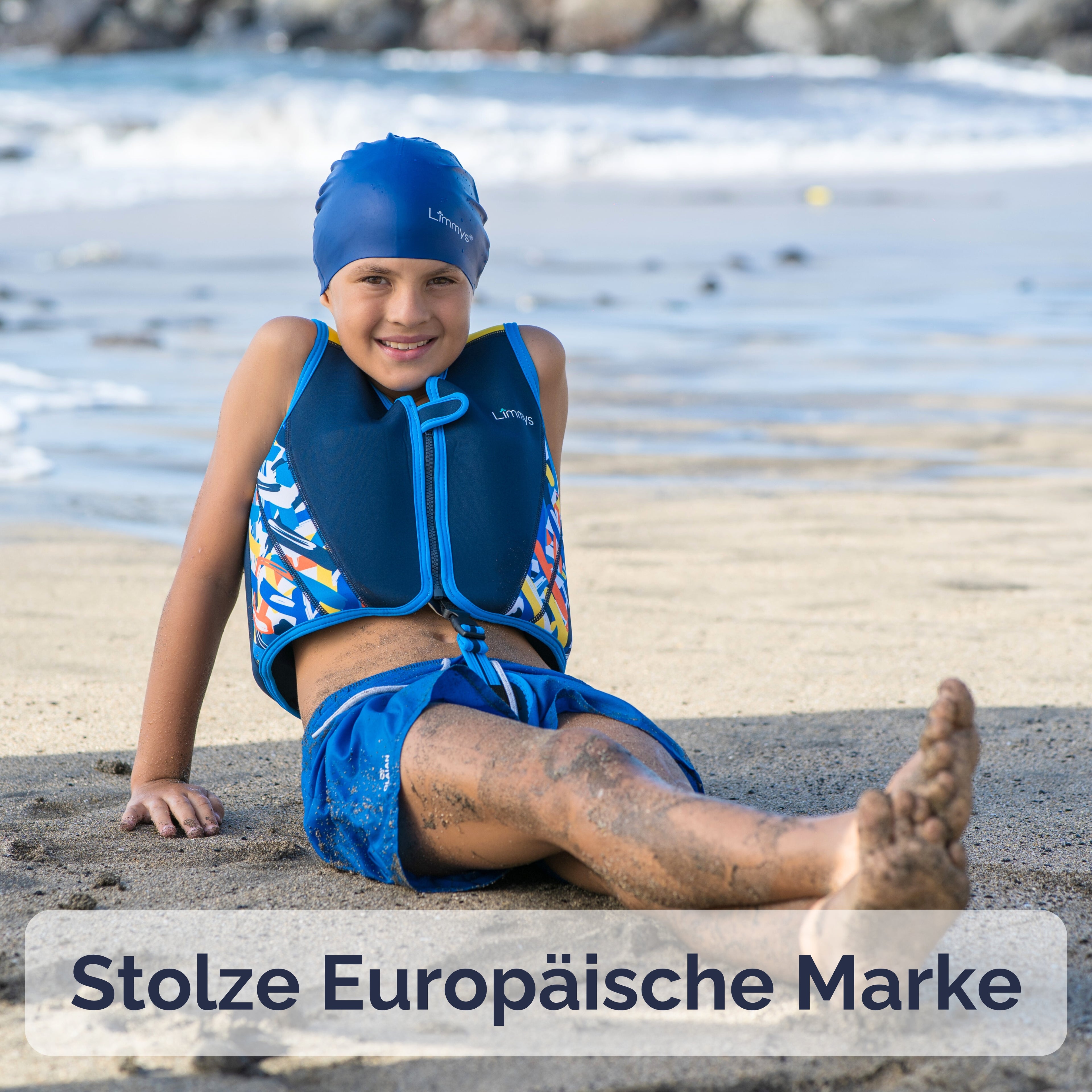 Premium Neopren-Schwimmweste – Marineblau