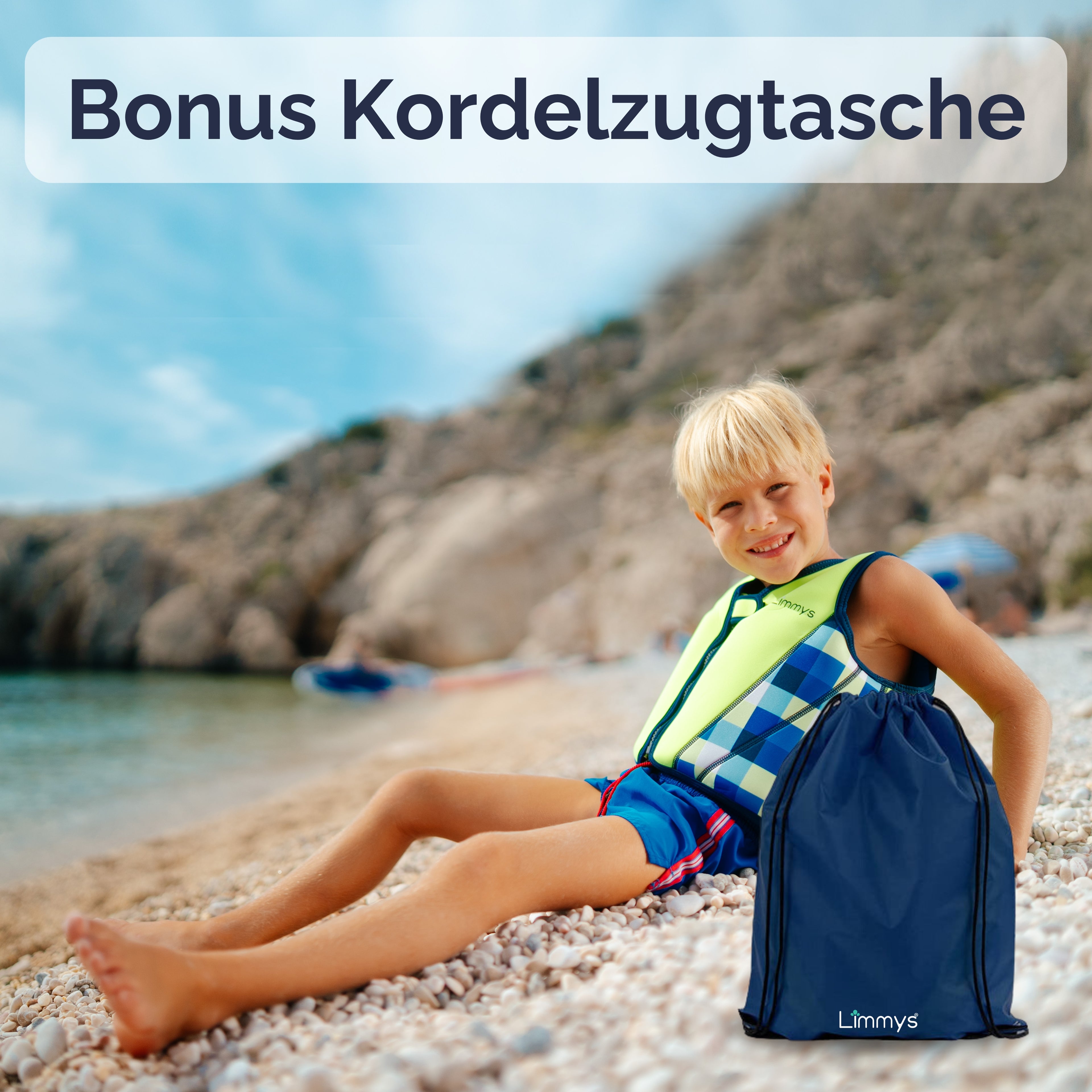 Premium Neopren-Schwimmweste – Neongrün