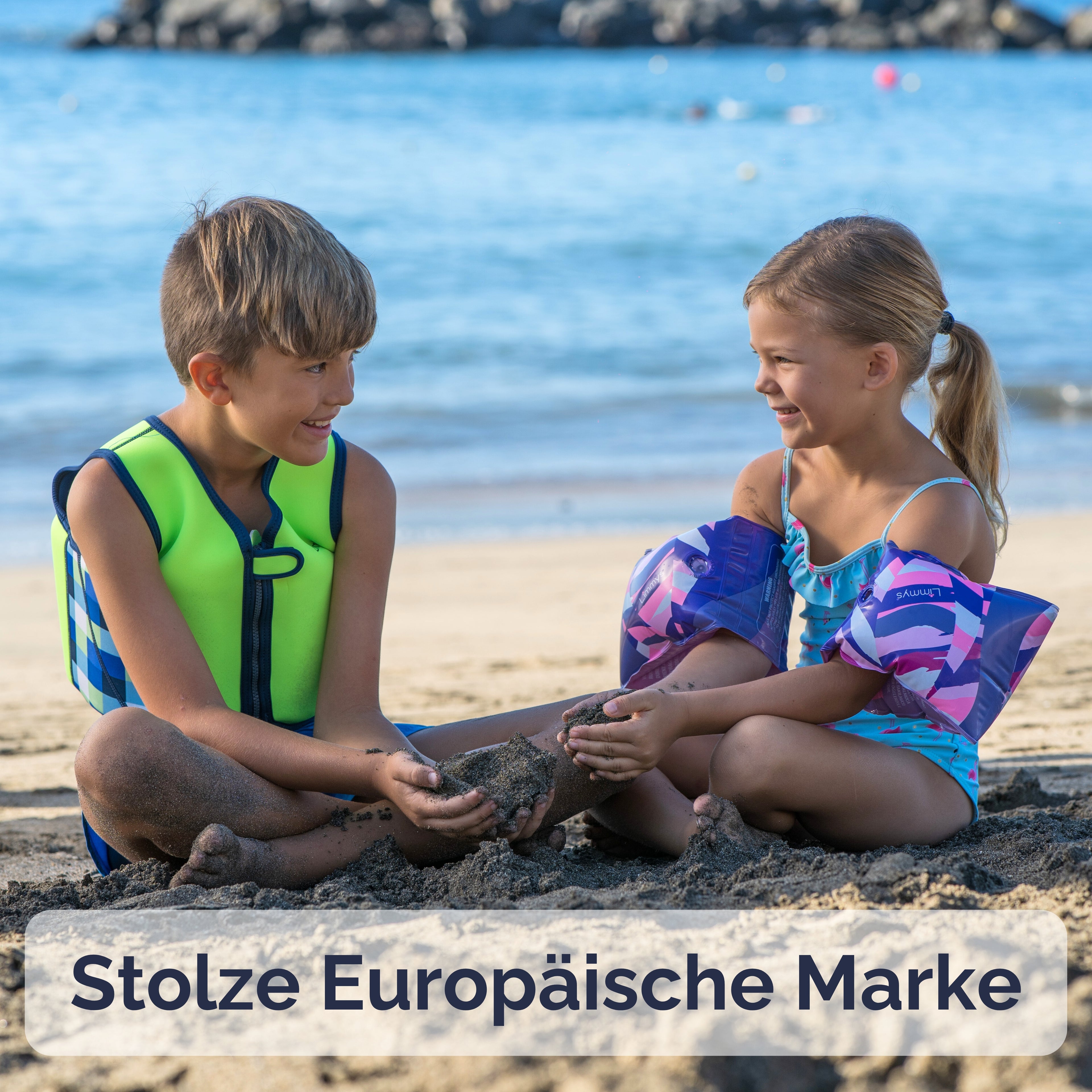 Premium Neopren-Schwimmweste – Neongrün