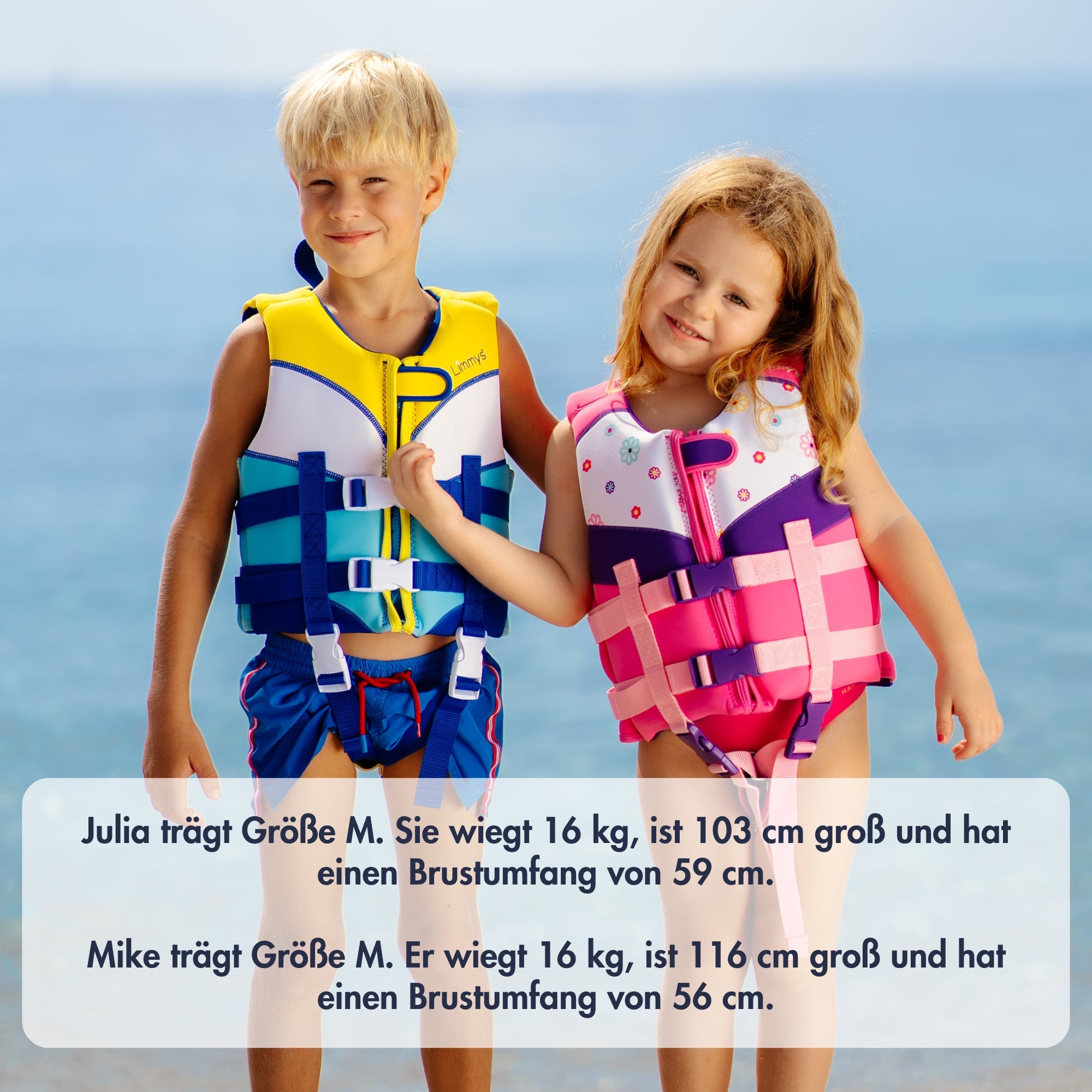 Premium Neopren-Schwimmweste – Gänseblümchen-Pink