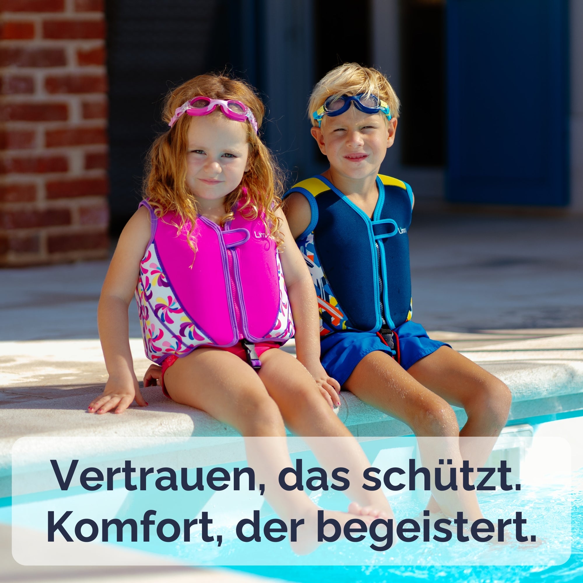 Premium Neopren-Schwimmweste – Marineblau