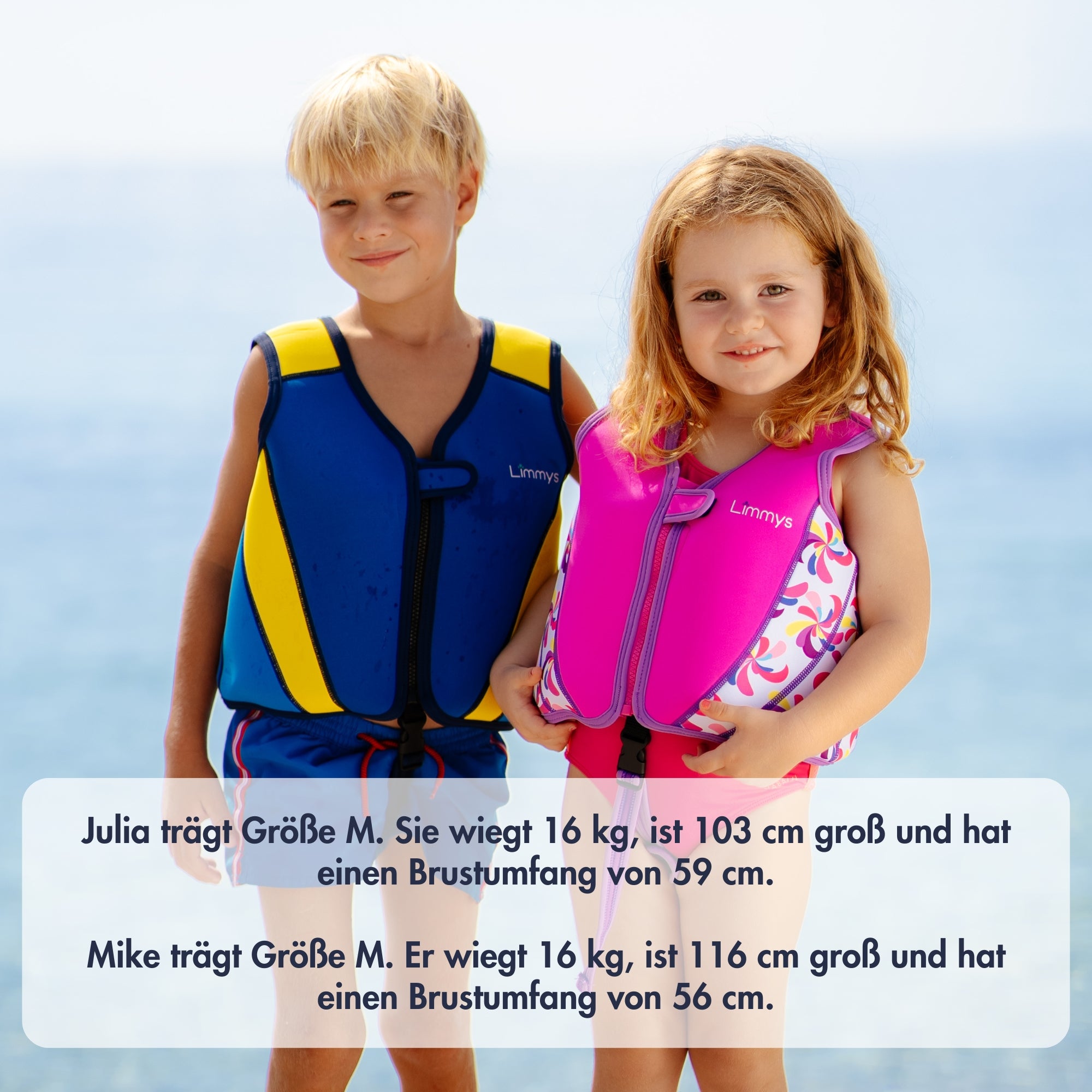 Premium Neopren-Schwimmweste – Marineblau