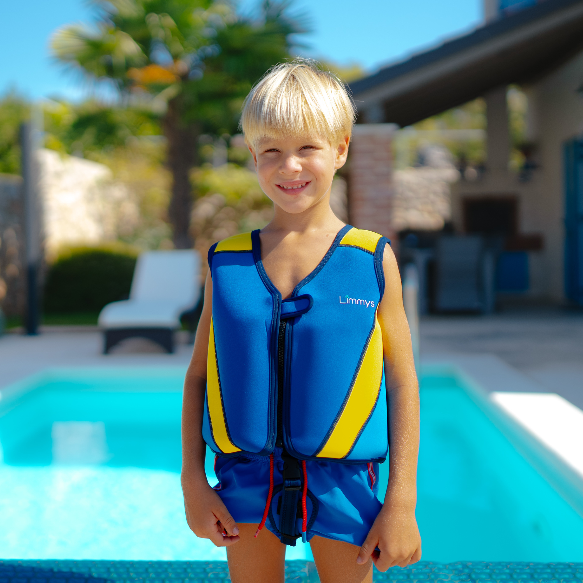 Premium Neopren-Schwimmweste – Royalblau