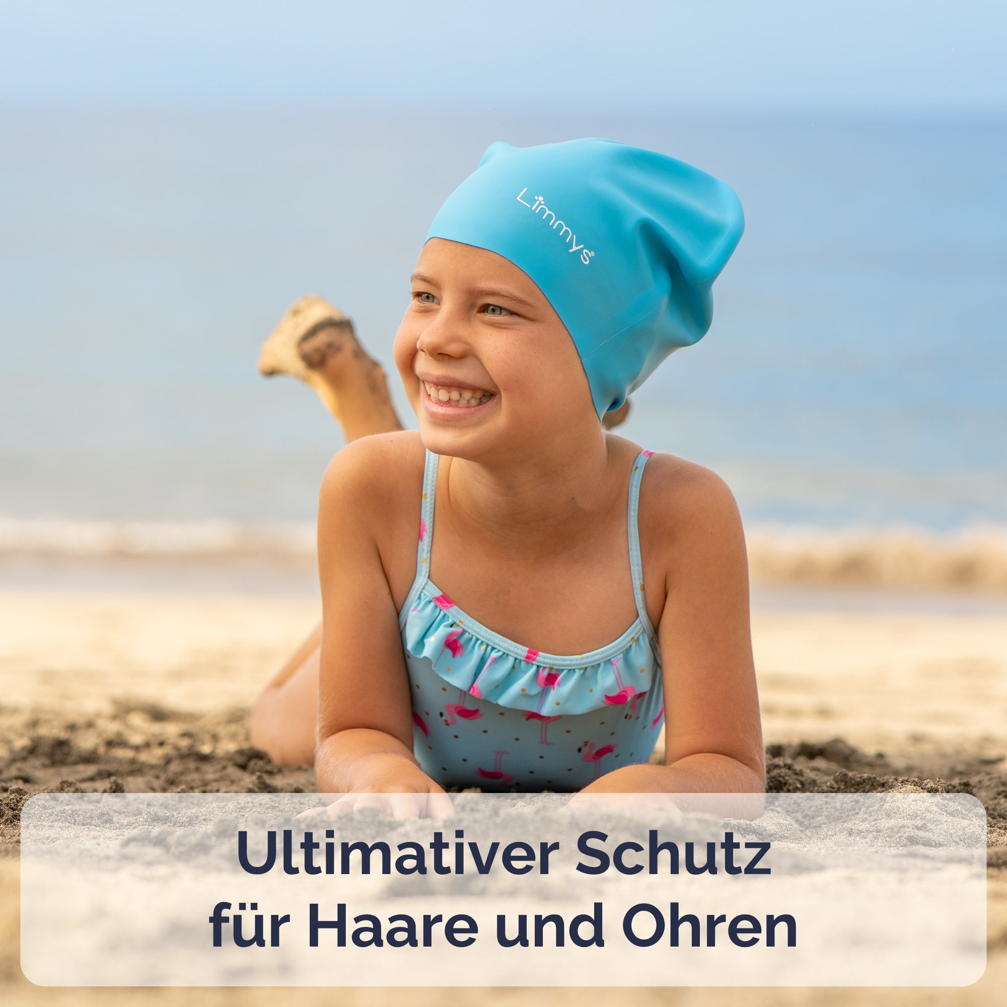 Premium Schwimmkappen für Kinder mit langem Haar