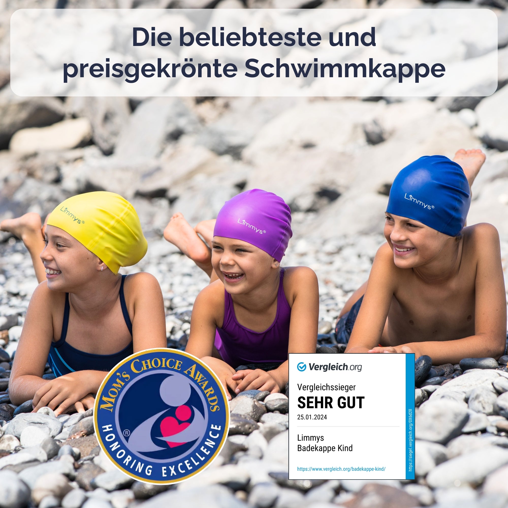 Premium Schwimmkappen für Kinder