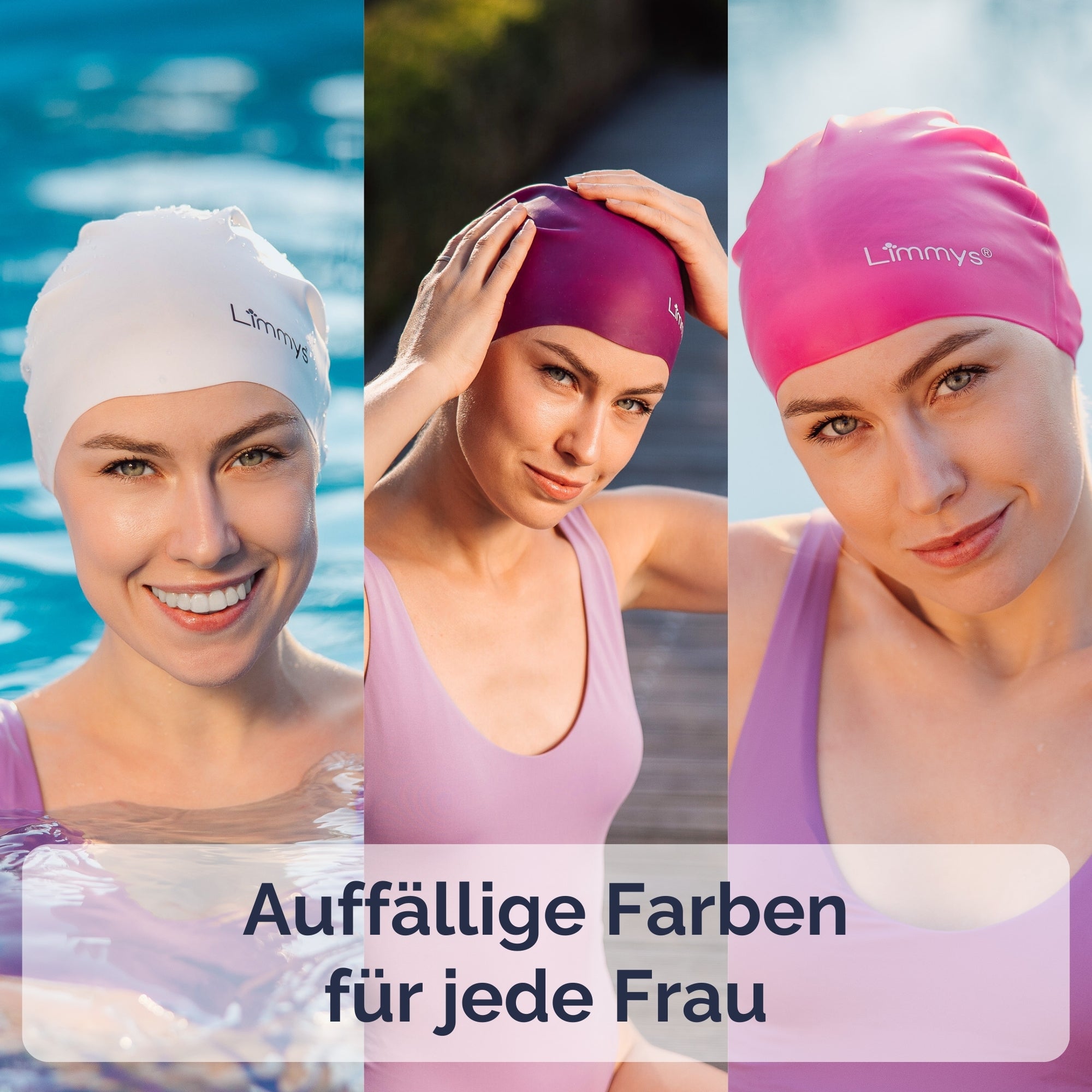 Premium Schwimmkappen für Damen