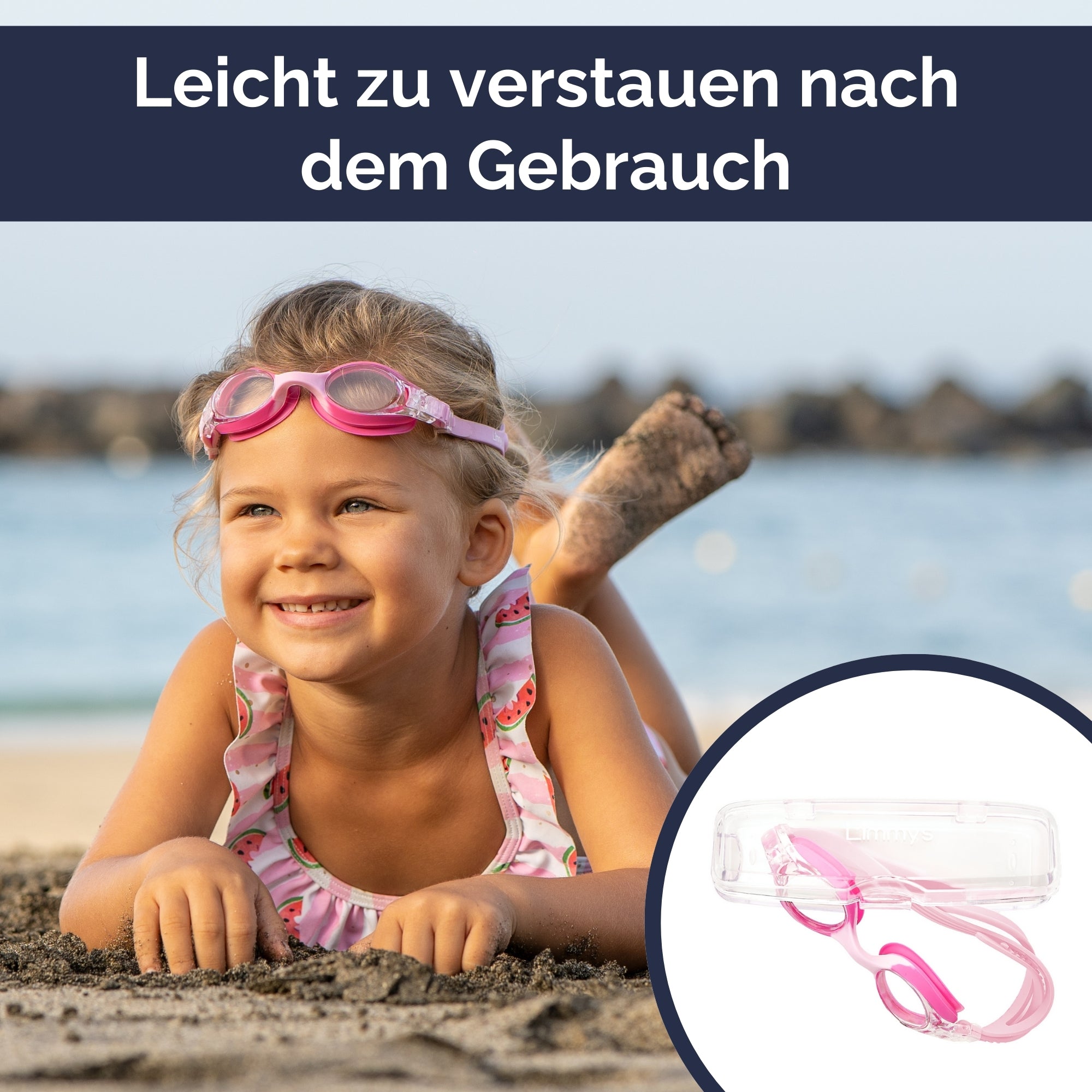 Premium Schwimmbrille für Kinder – Rosa