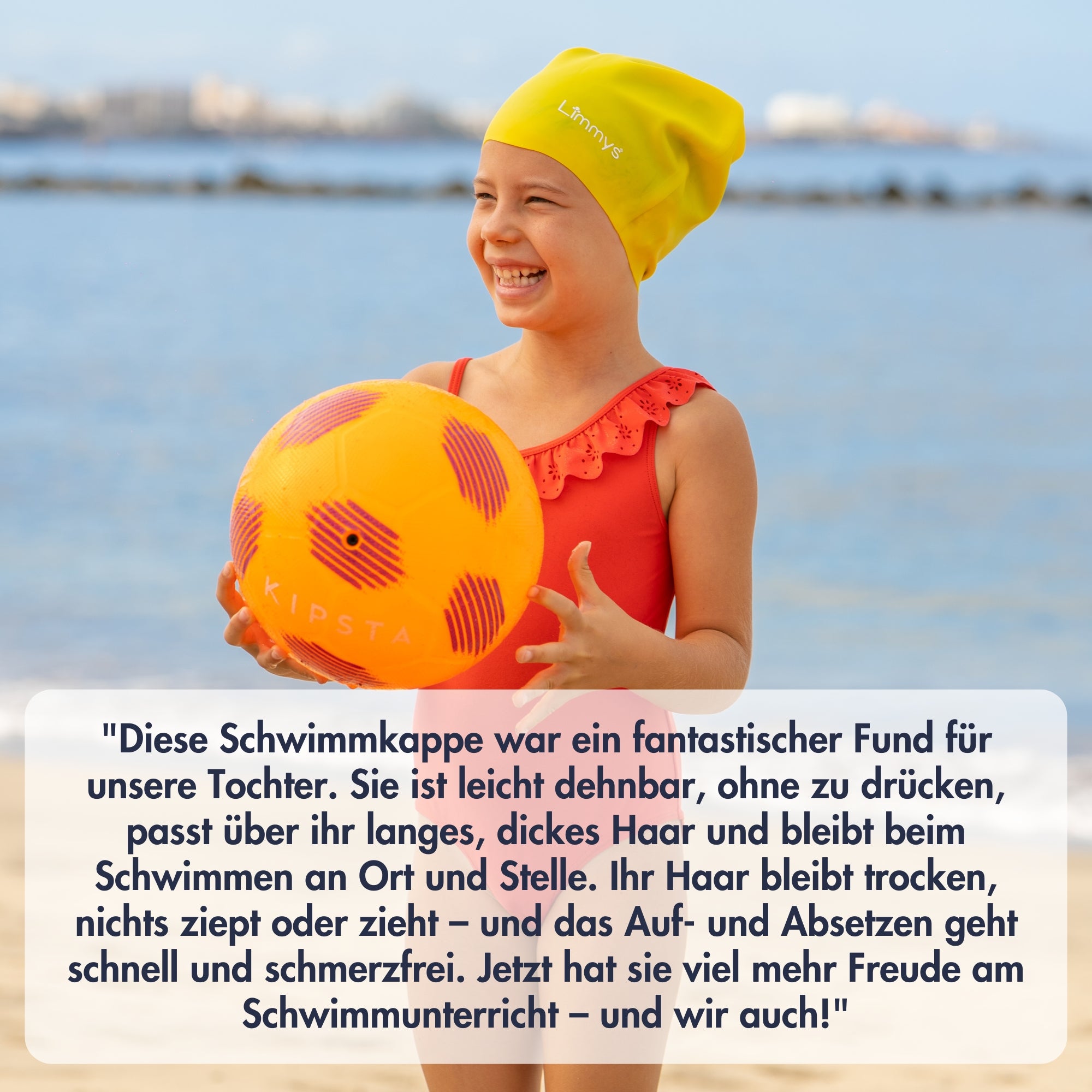 Premium Schwimmkappen für Kinder mit langem Haar