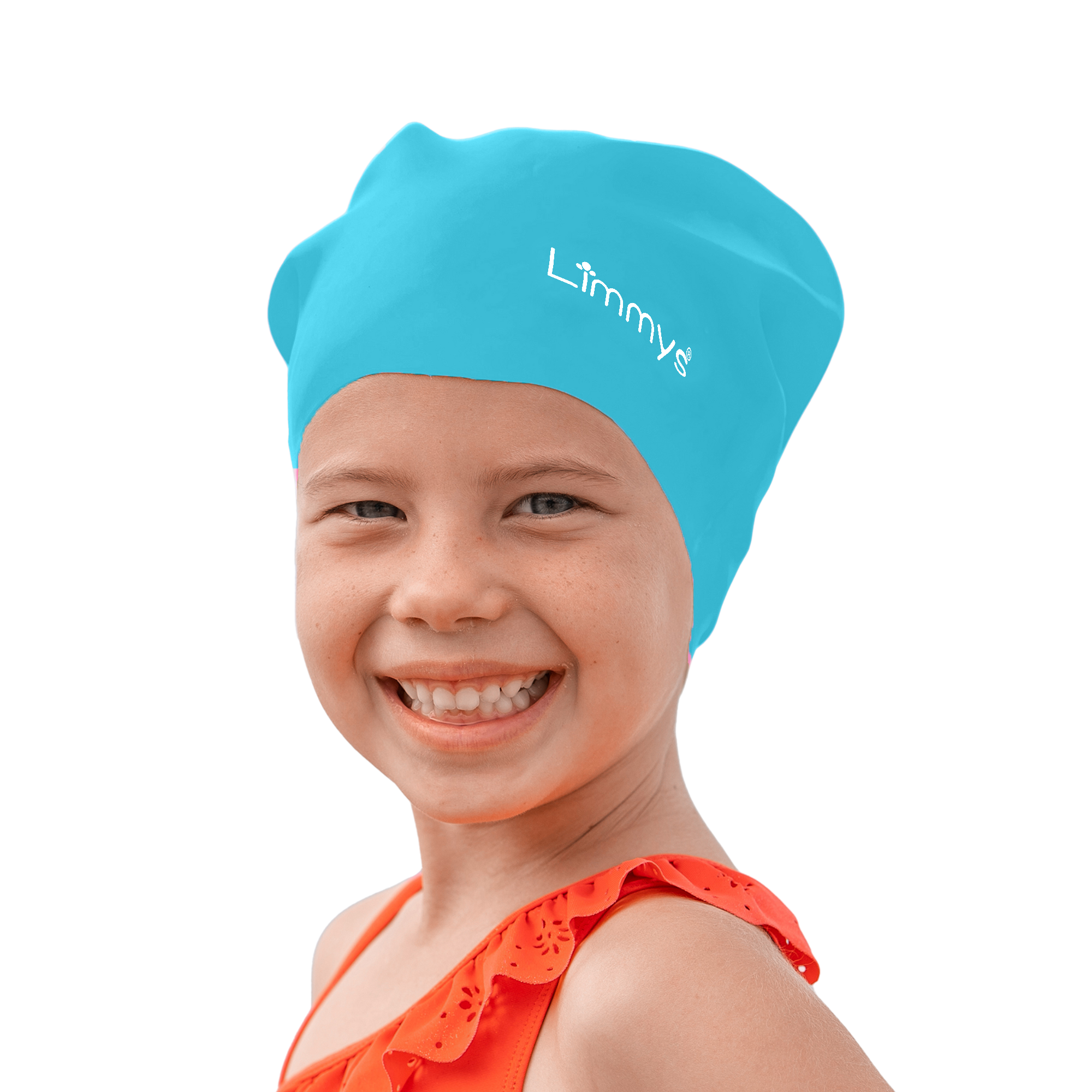 Premium Schwimmkappen für Kinder mit langem Haar