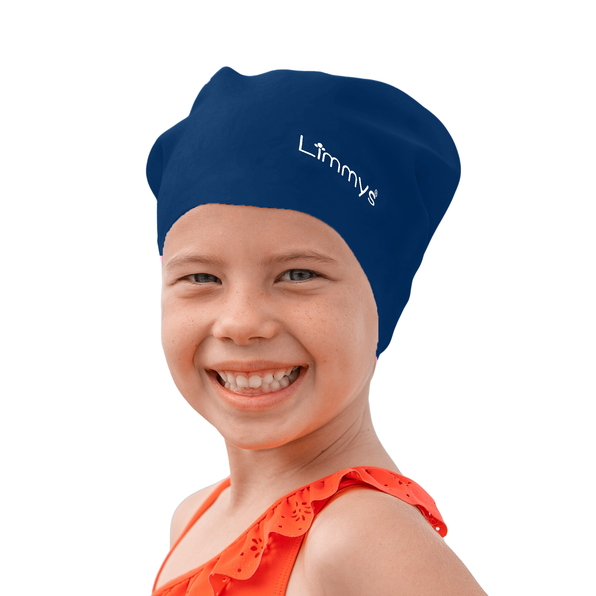 Premium Schwimmkappen für Kinder mit langem Haar