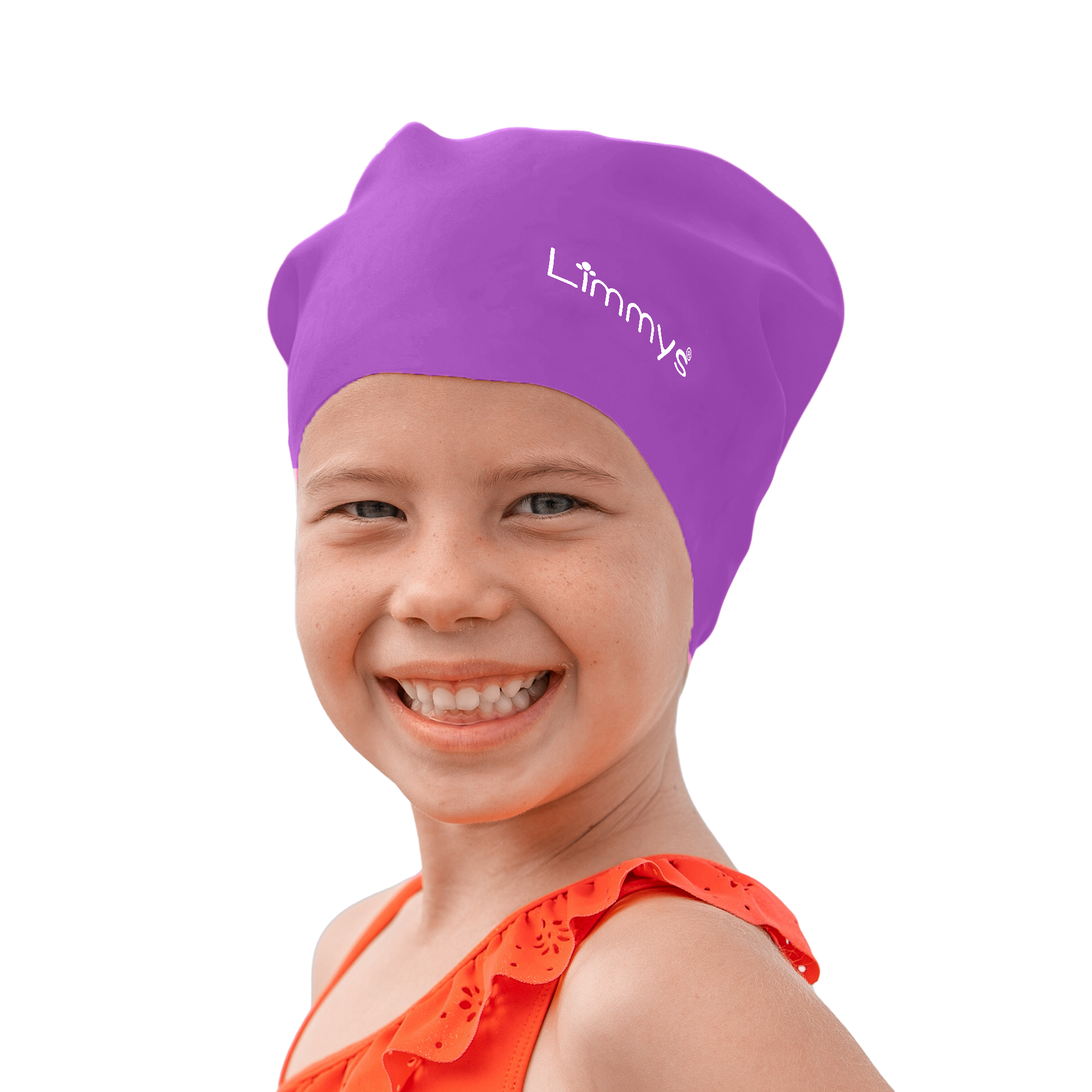 Premium Schwimmkappen für Kinder mit langem Haar