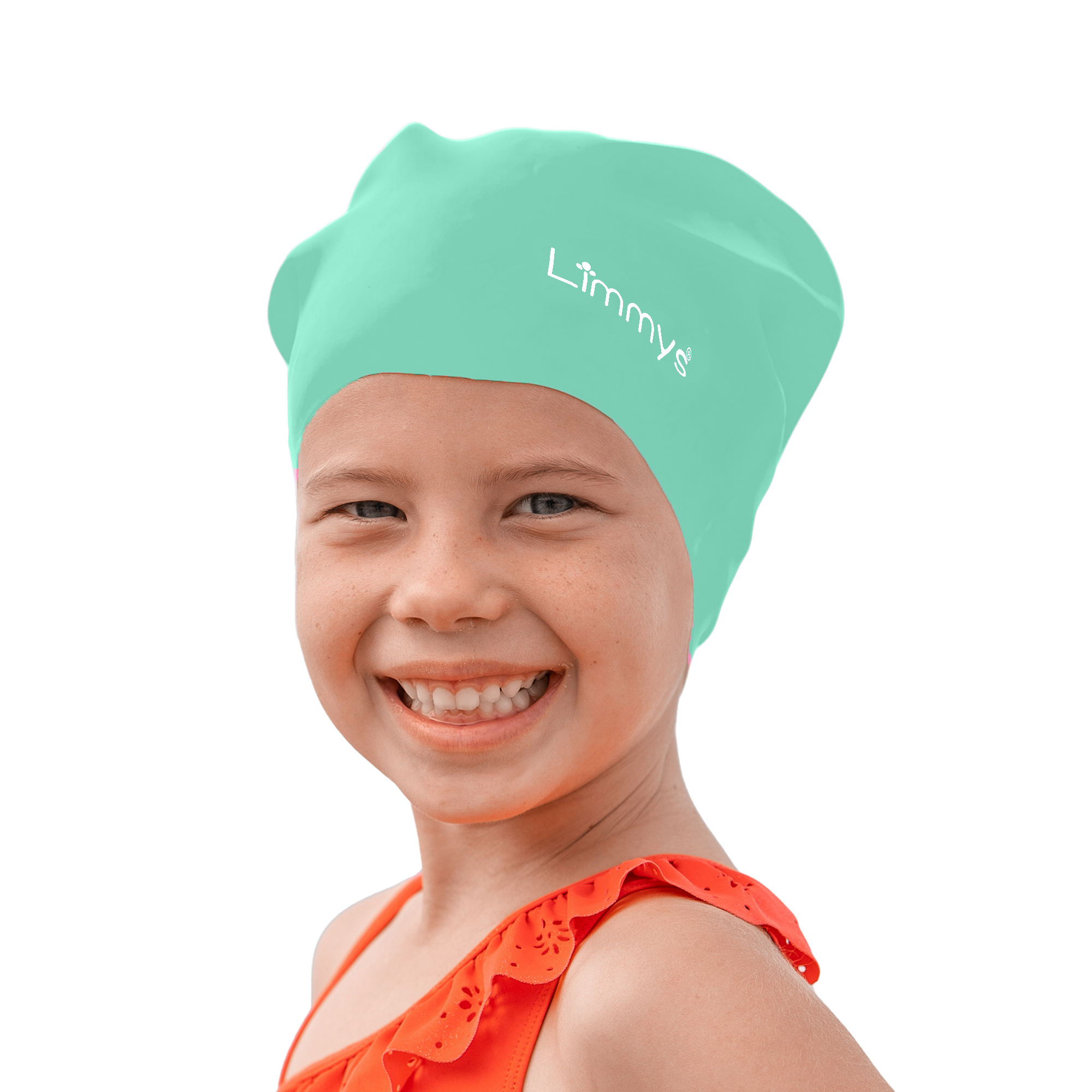 Premium Schwimmkappen für Kinder mit langem Haar