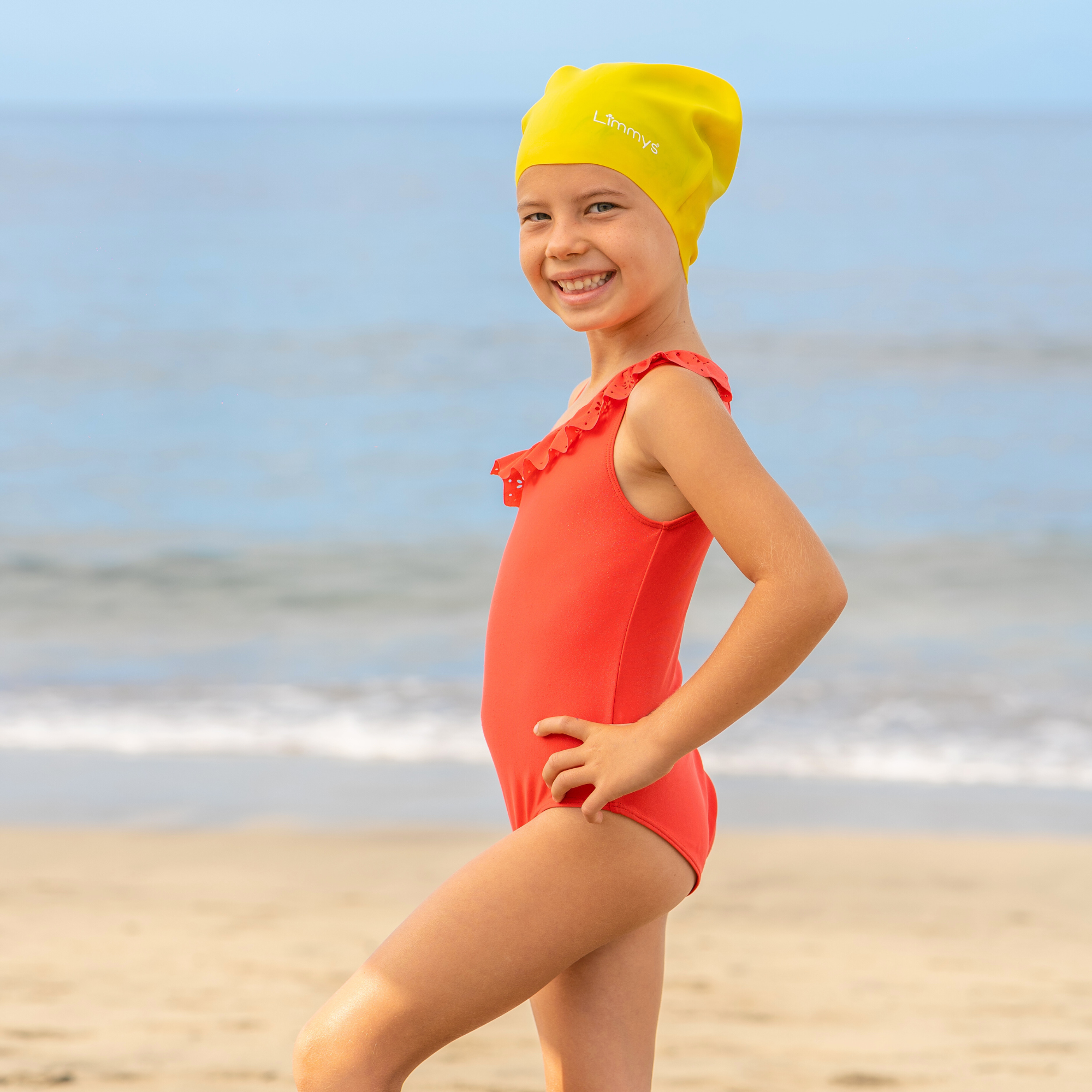 Premium Schwimmkappen für Kinder mit langem Haar