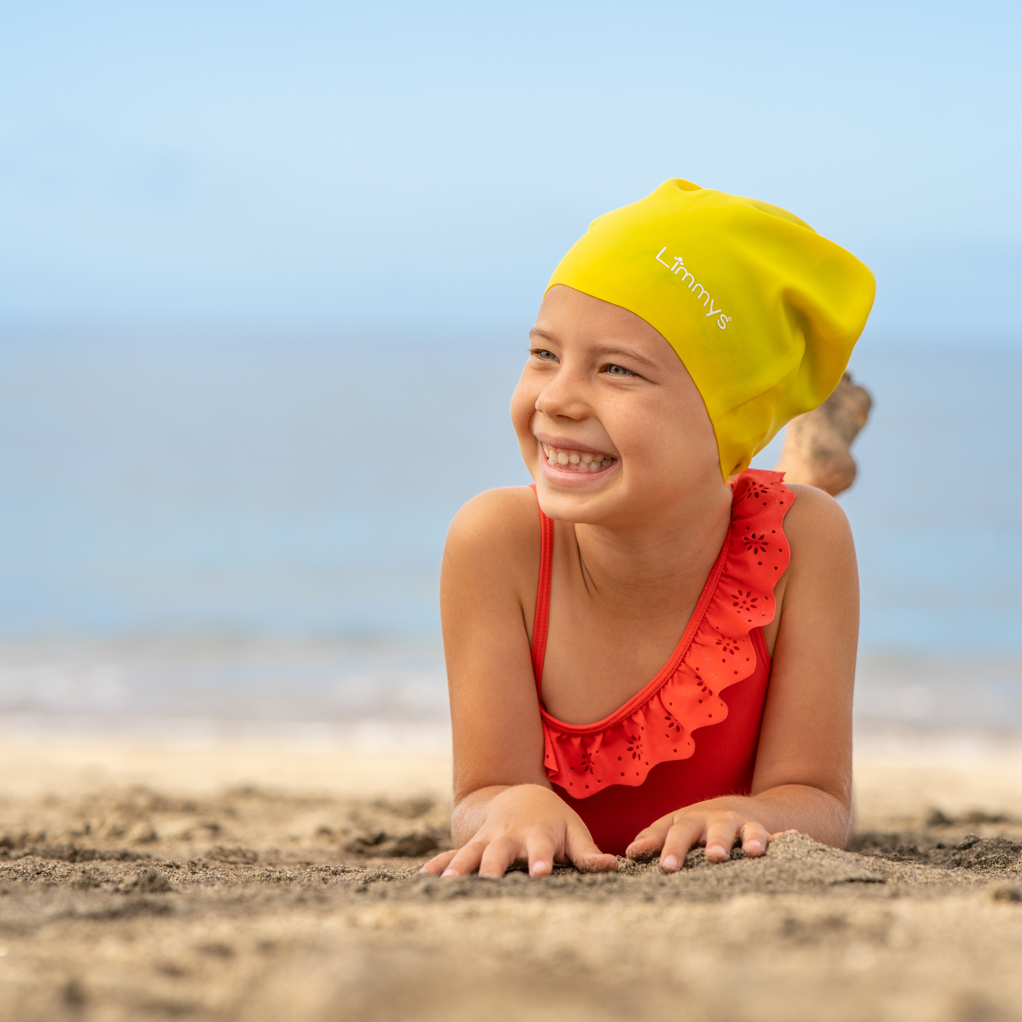 Premium Schwimmkappen für Kinder mit langem Haar
