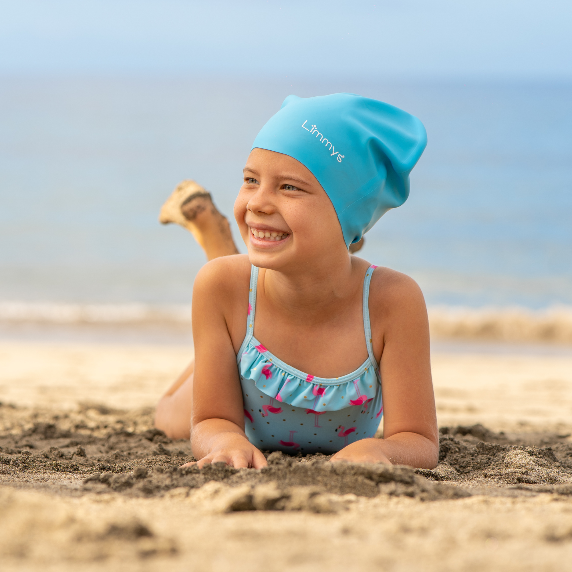 Premium Schwimmkappen für Kinder mit langem Haar