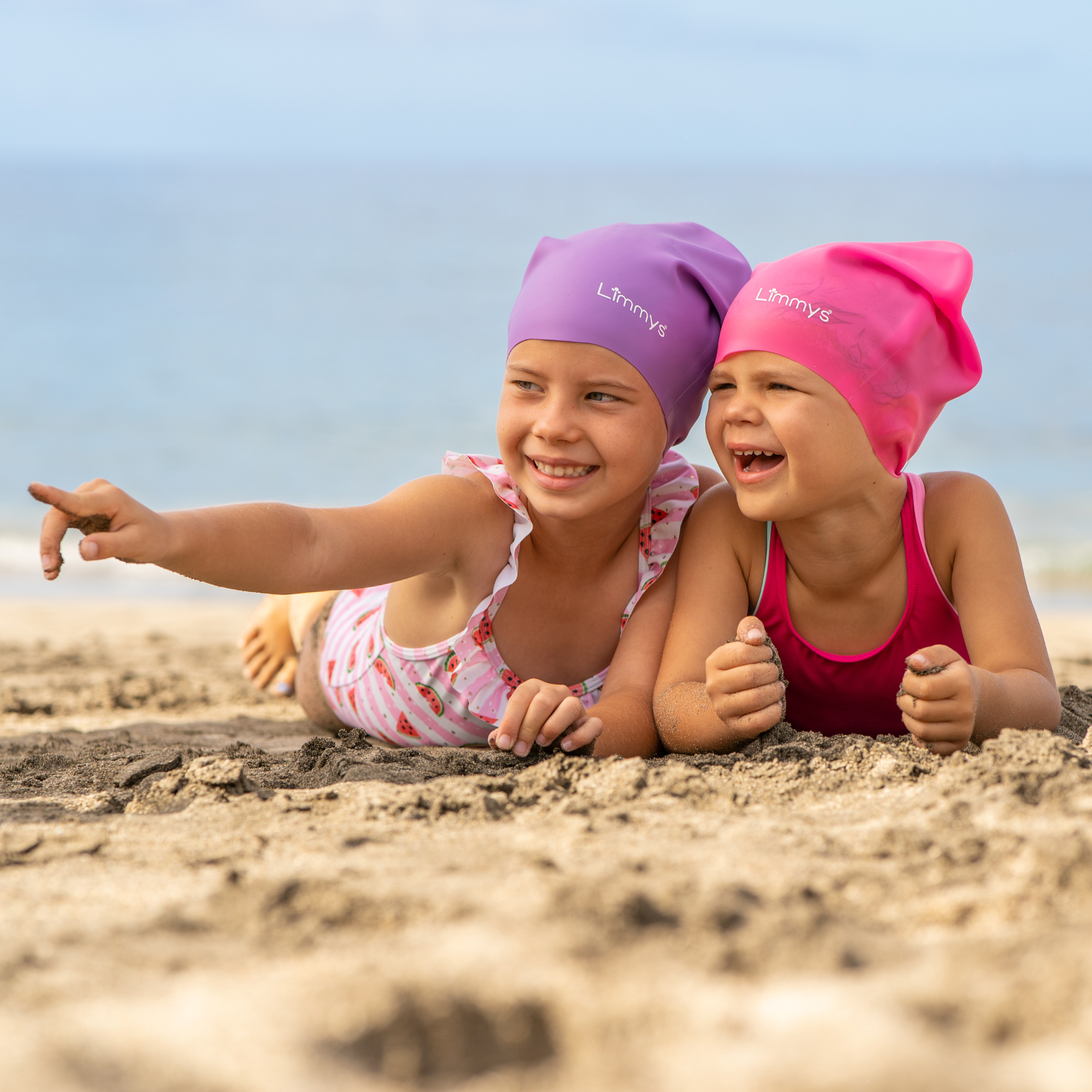 Premium Schwimmkappen für Kinder mit langem Haar