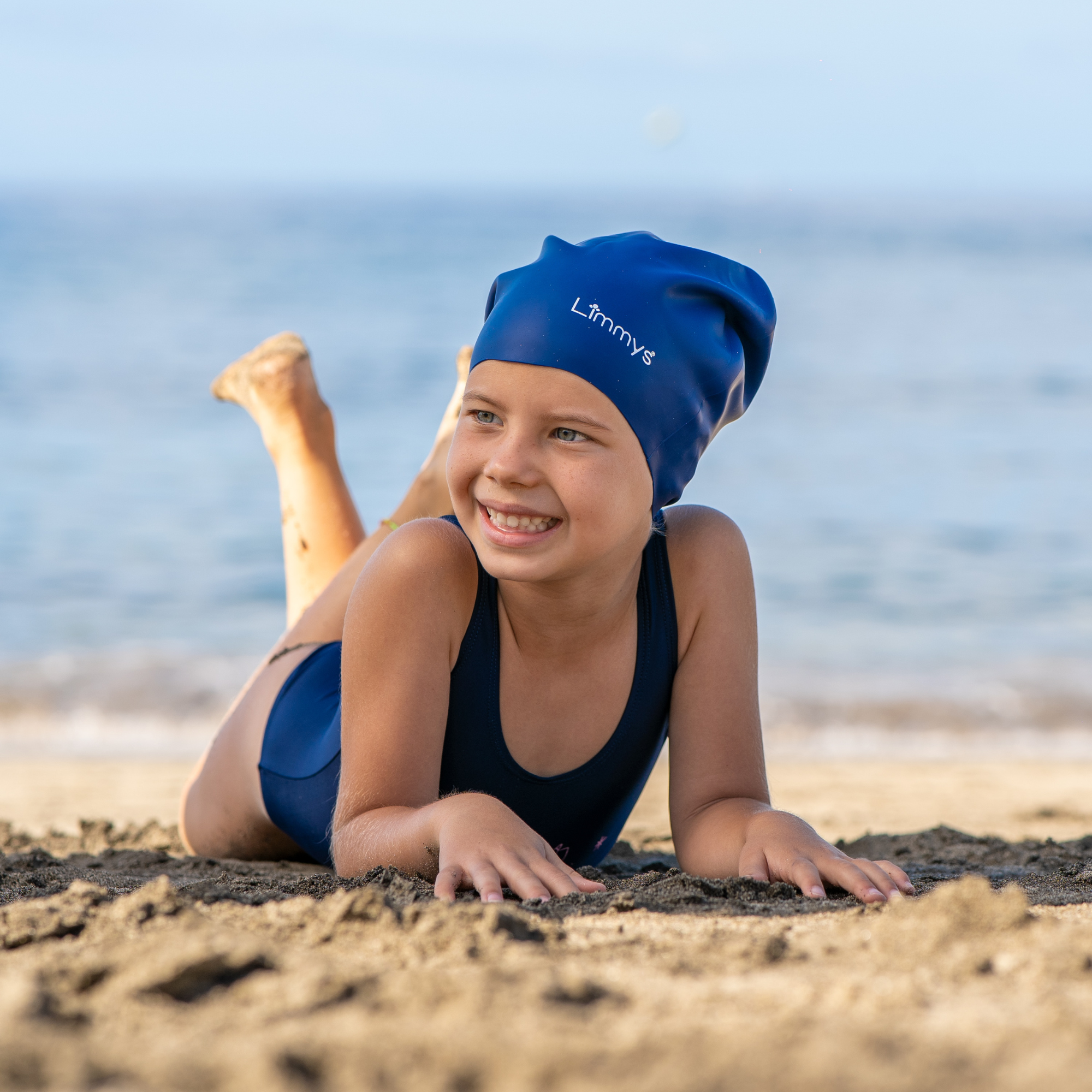 Premium Schwimmkappen für Kinder mit langem Haar