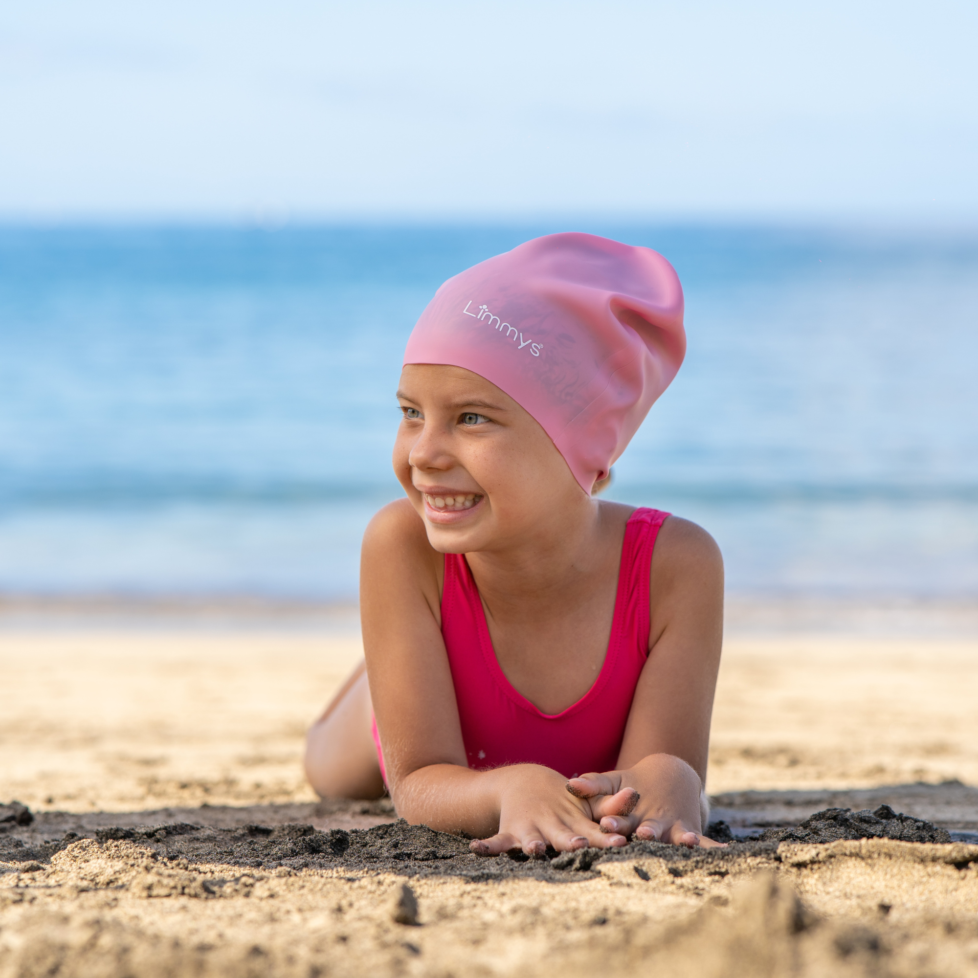 Premium Schwimmkappen für Kinder mit langem Haar