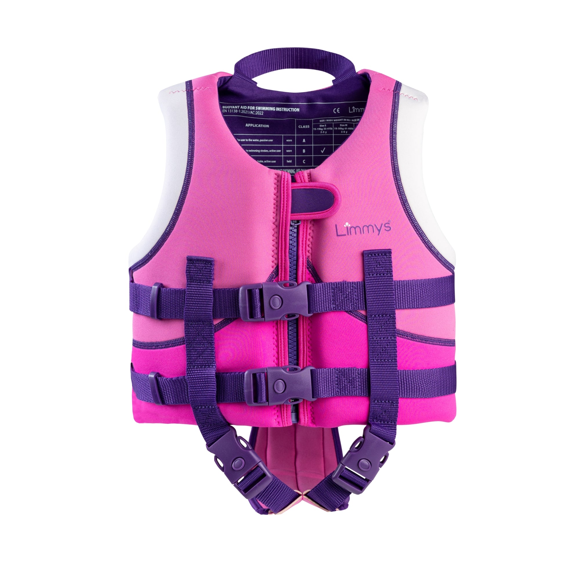 Premium Neopren-Schwimmweste – Beeren-Pink