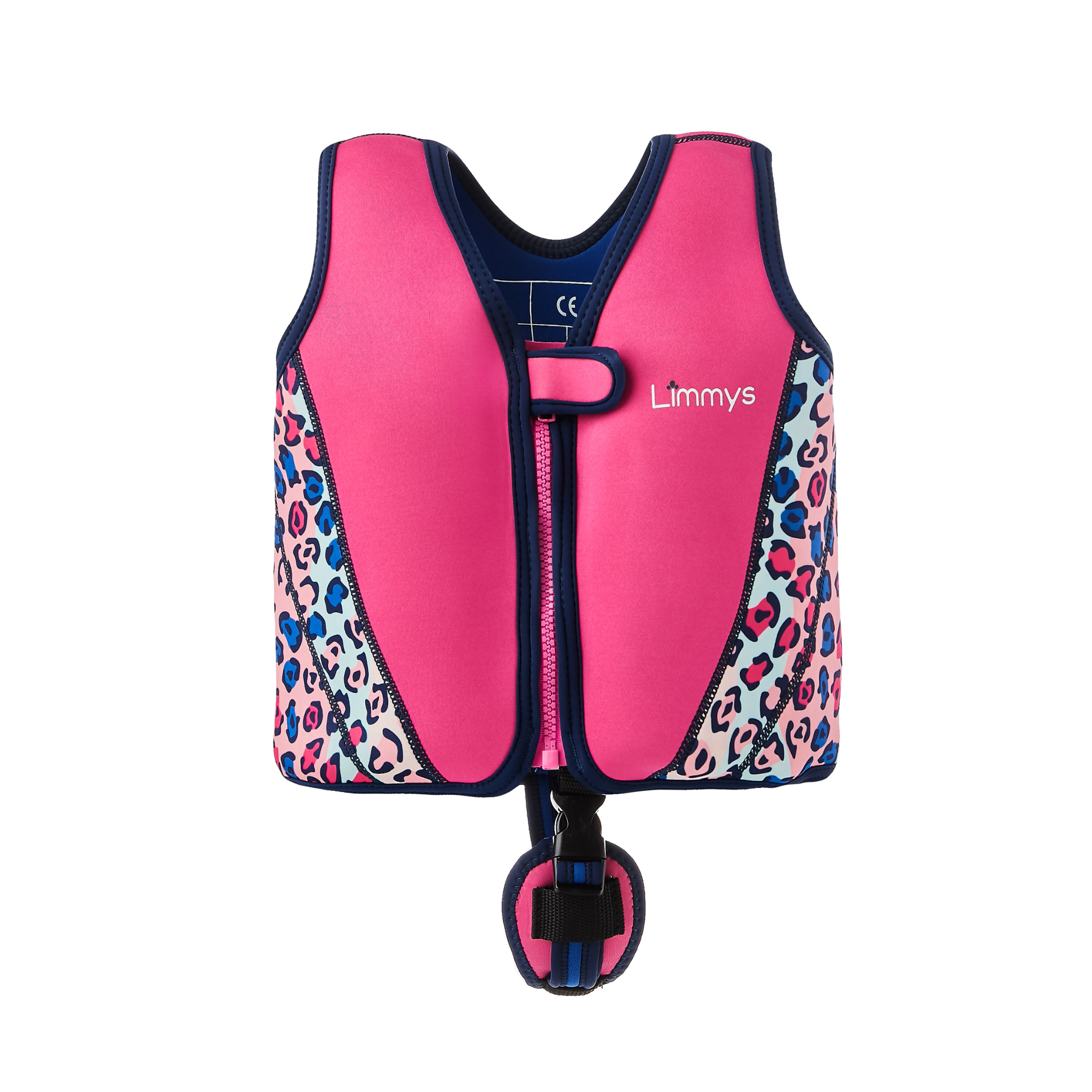 Premium Neopren-Schwimmweste – Leoparden-Pink