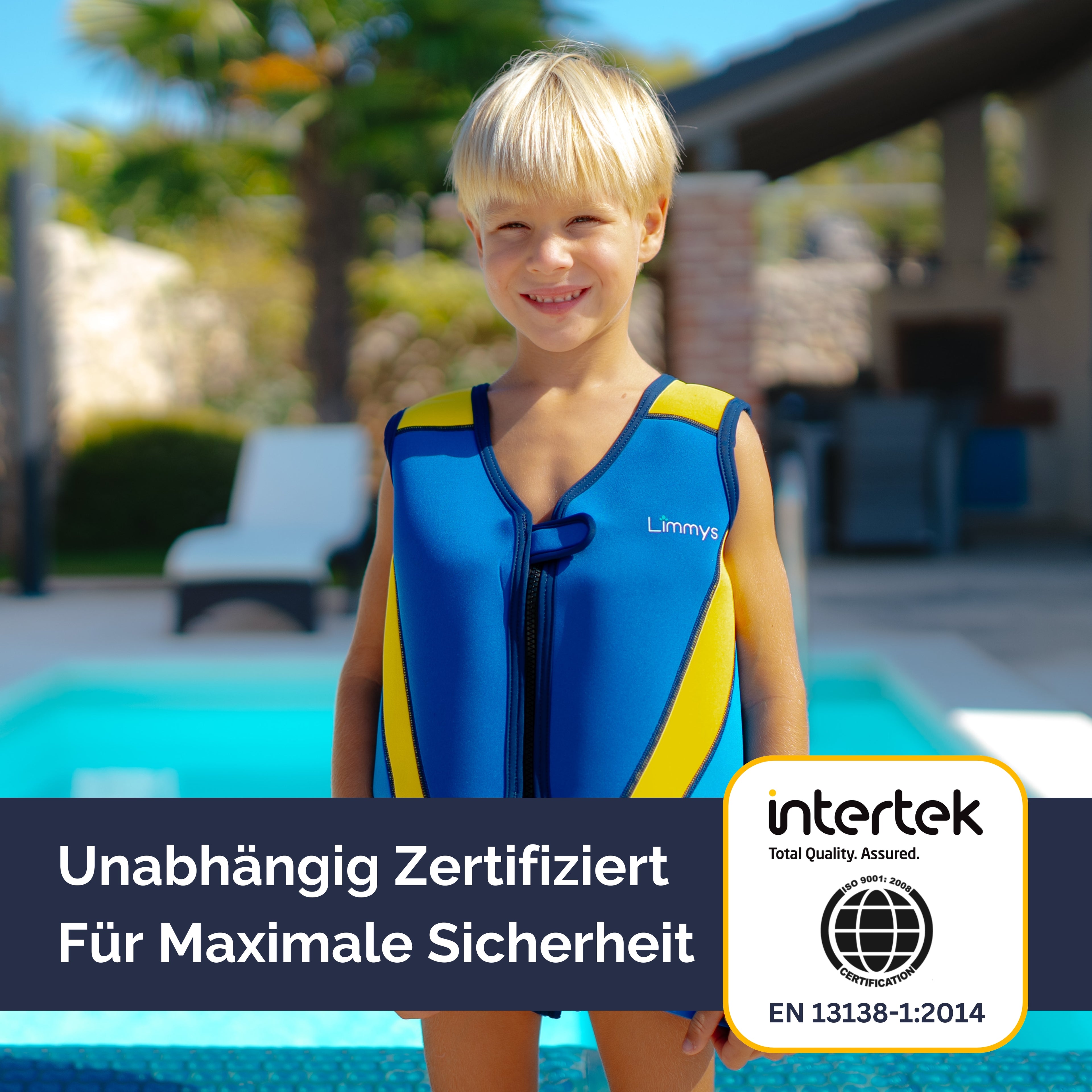 Premium Neopren-Schwimmweste – Royalblau