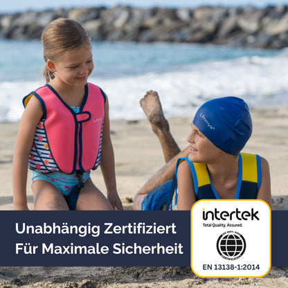 Premium Neopren-Schwimmweste – Blüten-Pink