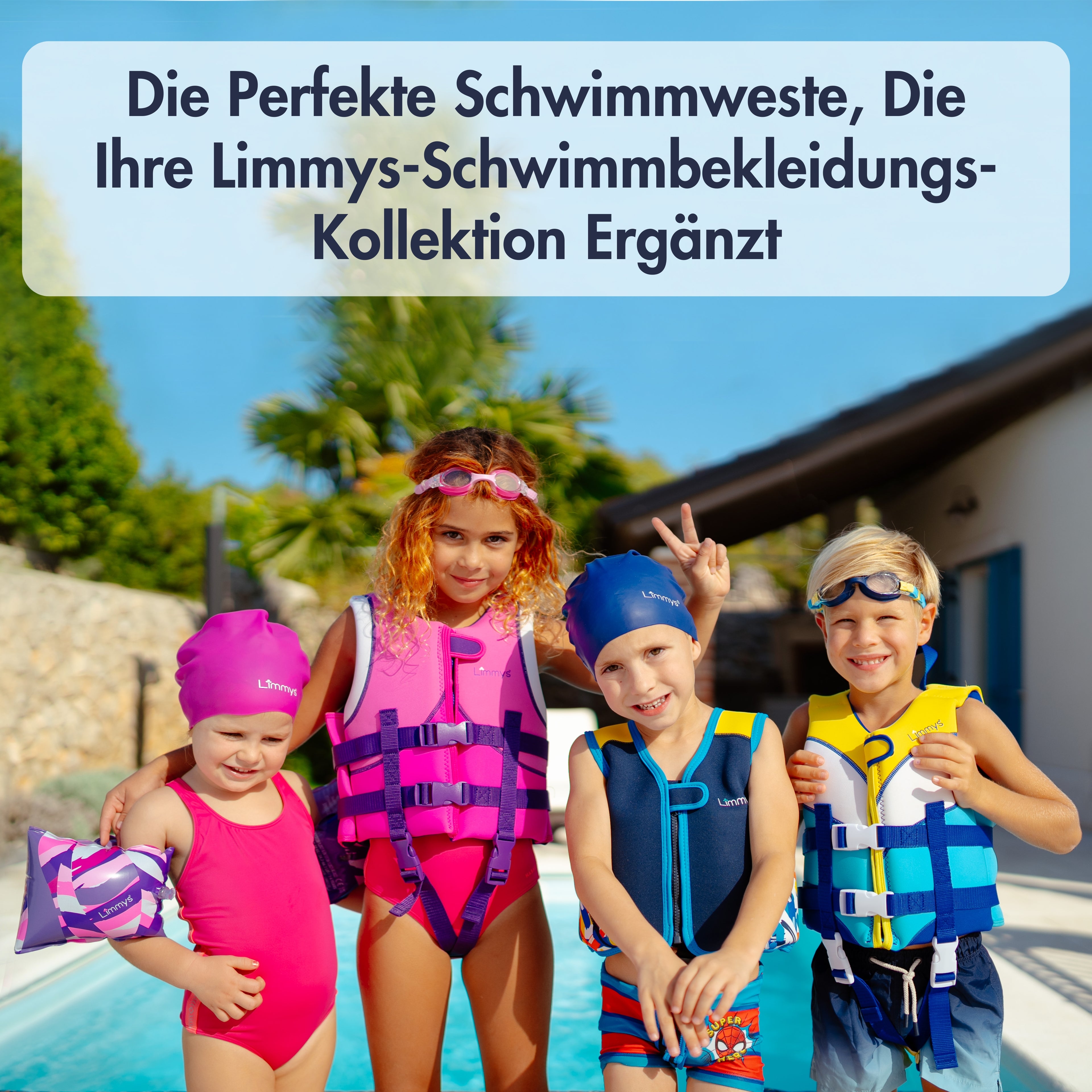 Premium Neopren-Schwimmweste – Marineblau