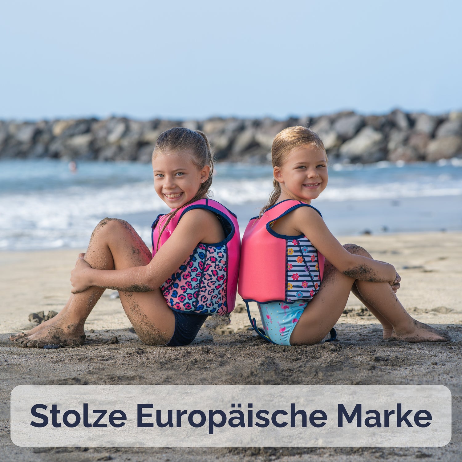 Premium Neopren-Schwimmweste – Leoparden-Pink