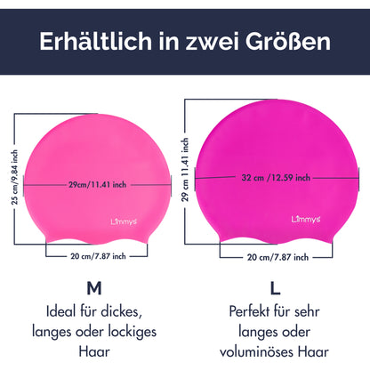 Premium Schwimmkappen für Damen mit langem Haar