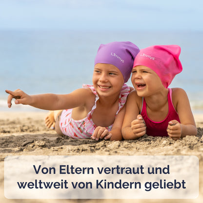 Premium Schwimmkappen für Kinder mit langem Haar