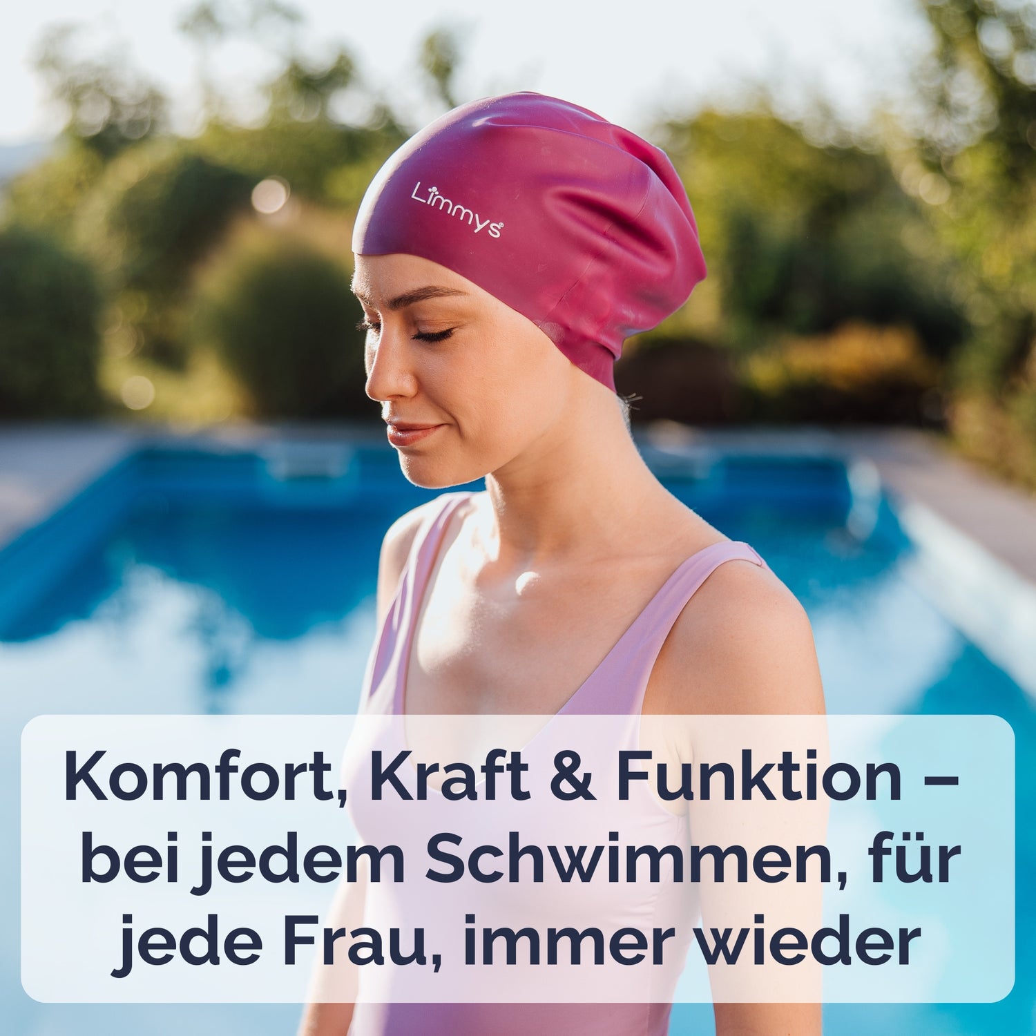 Premium Schwimmkappen für Damen mit langem Haar