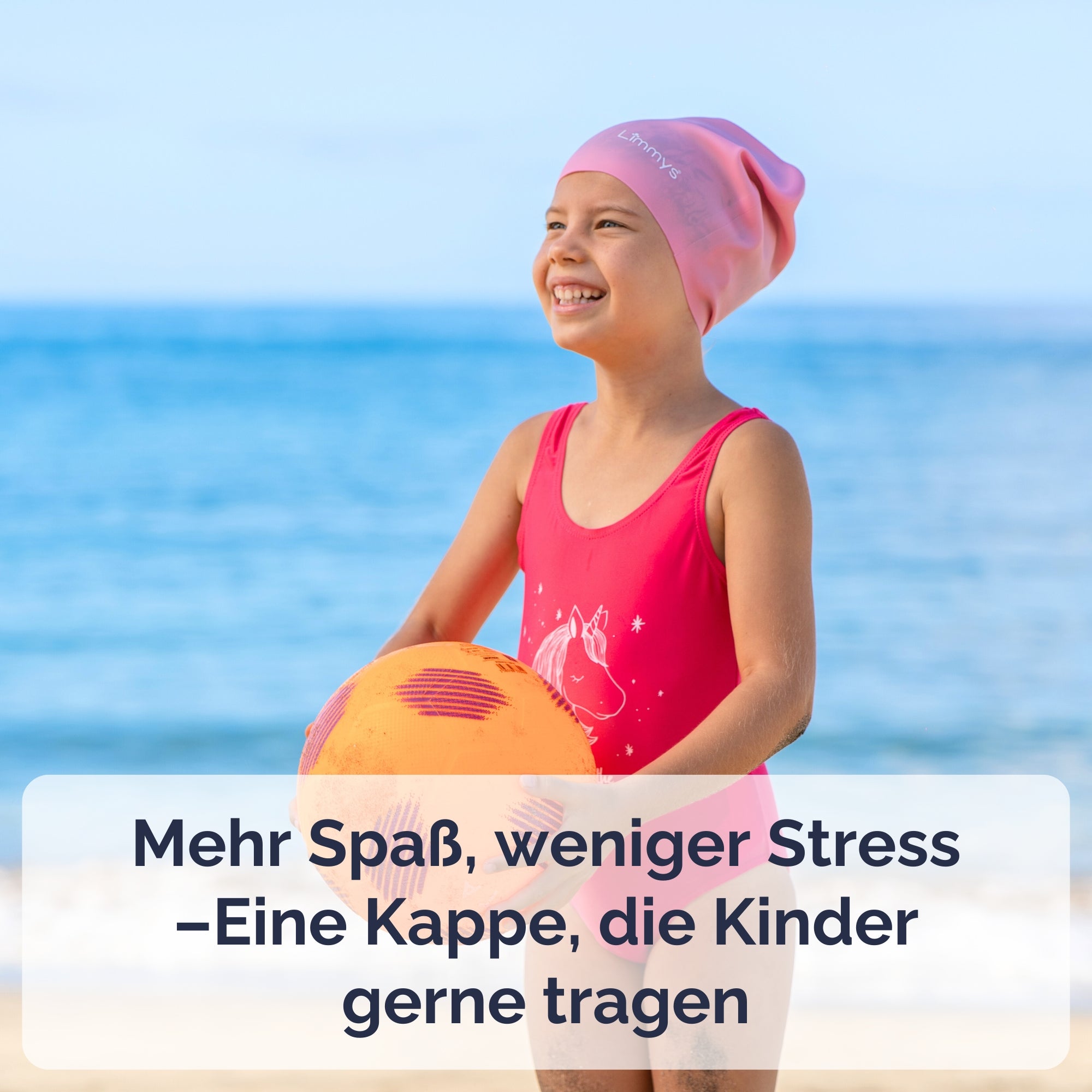 Premium Schwimmkappen für Kinder mit langem Haar