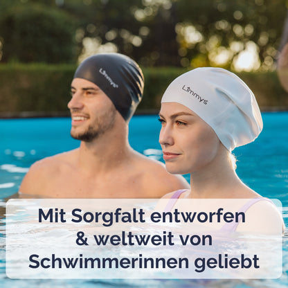 Premium Schwimmkappen für Damen mit langem Haar