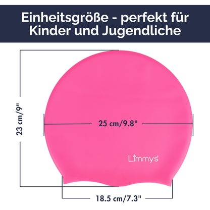 Premium Schwimmkappen für Kinder mit langem Haar
