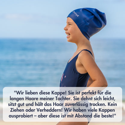 Premium Schwimmkappen für Kinder mit langem Haar
