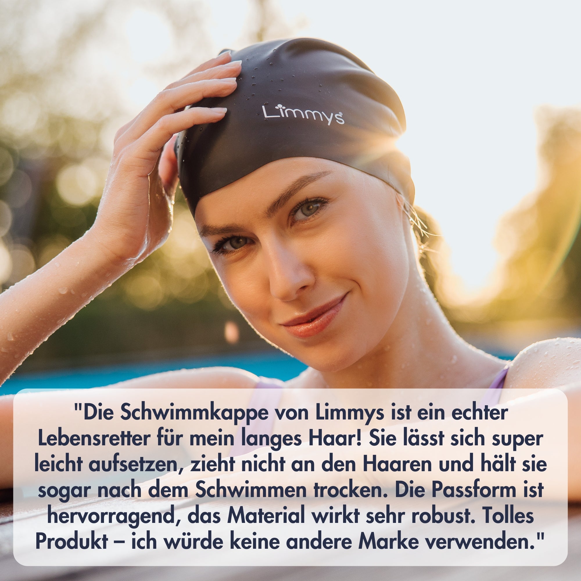 Premium Schwimmkappen für Damen mit langem Haar