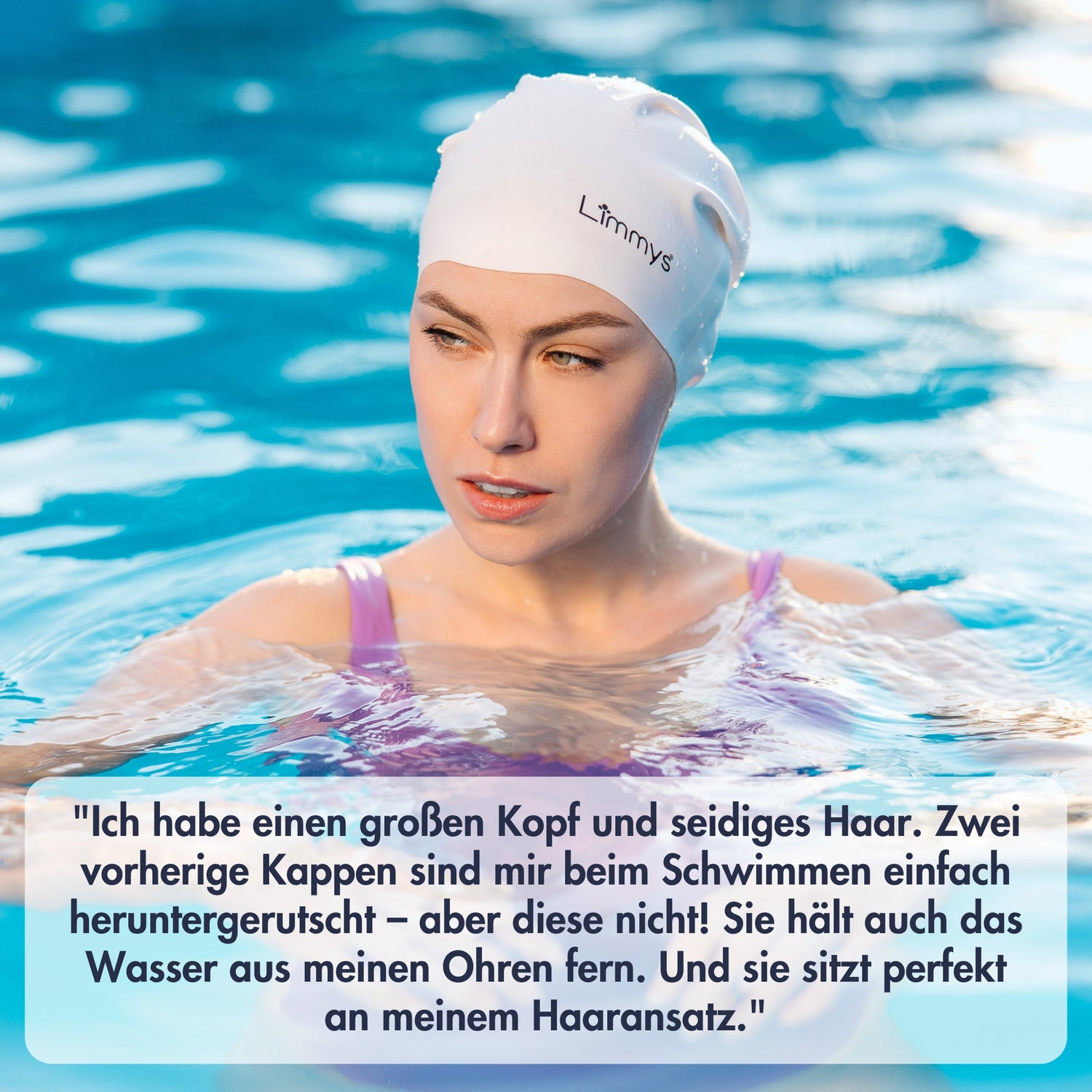 Premium Schwimmkappen für Damen mit langem Haar