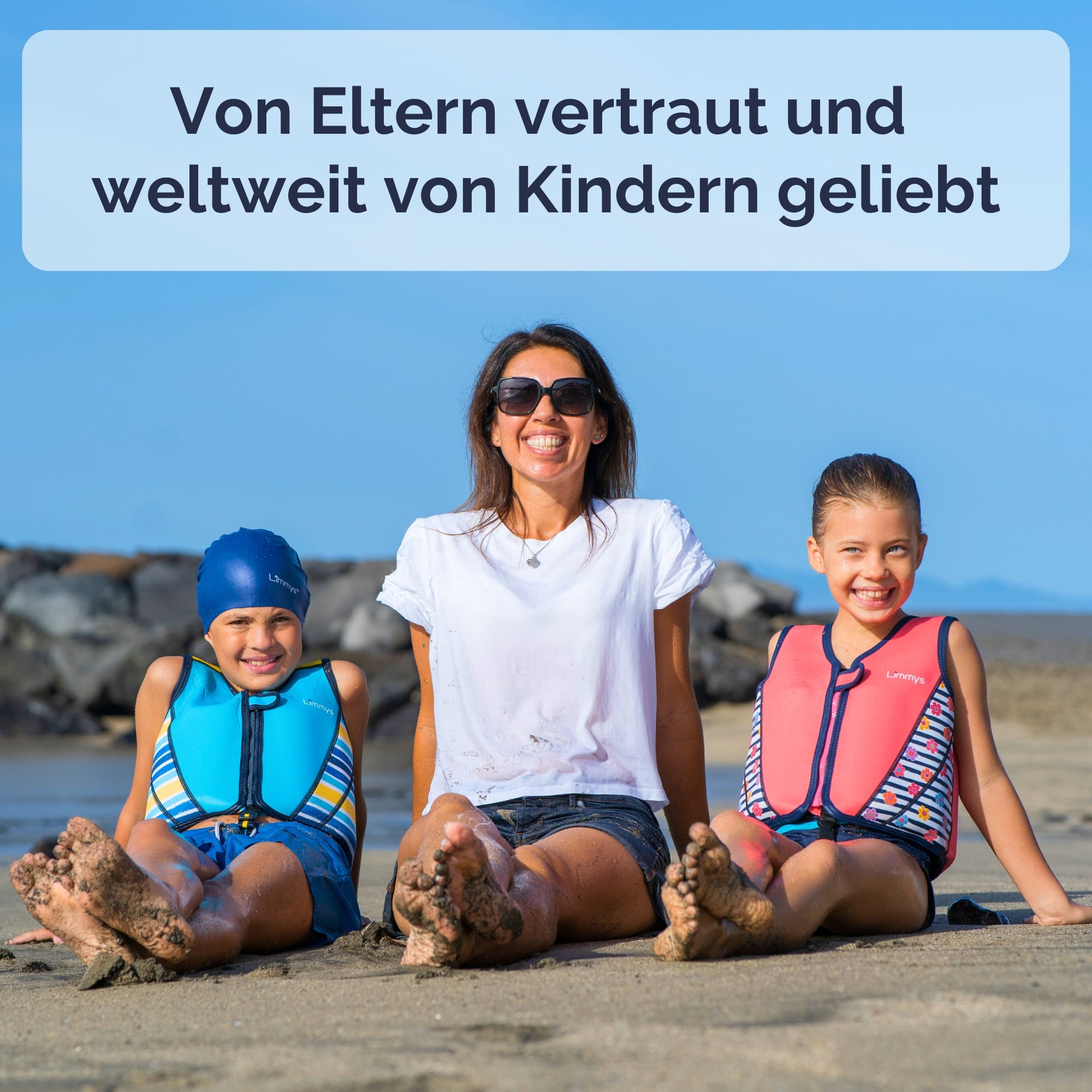 Premium Neopren-Schwimmweste – Marineblau