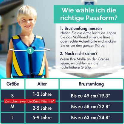 Premium Neopren-Schwimmweste – Royalblau